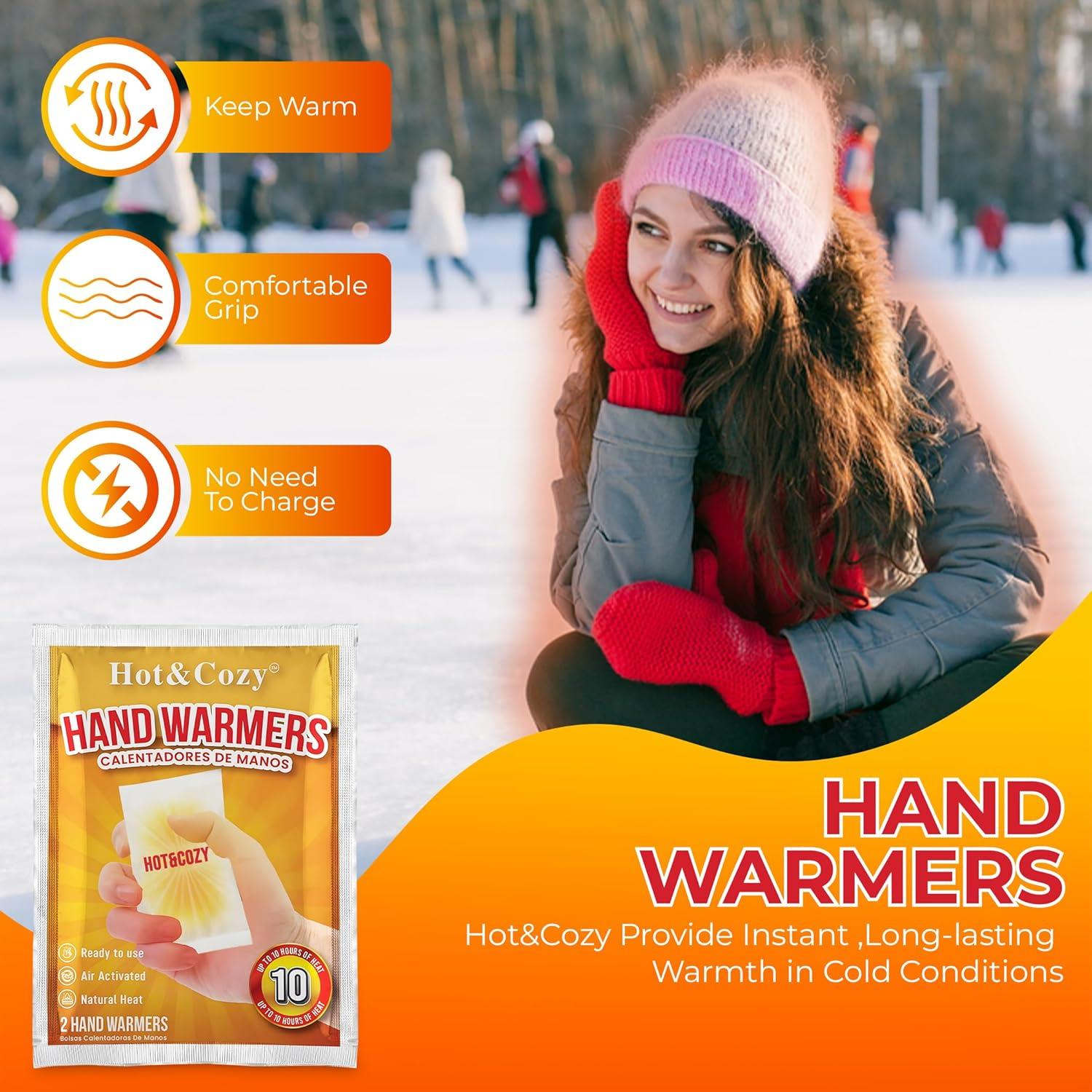 Calentadores de Manos Hot&Cozy - 48 Pares - 10 Horas de Calor