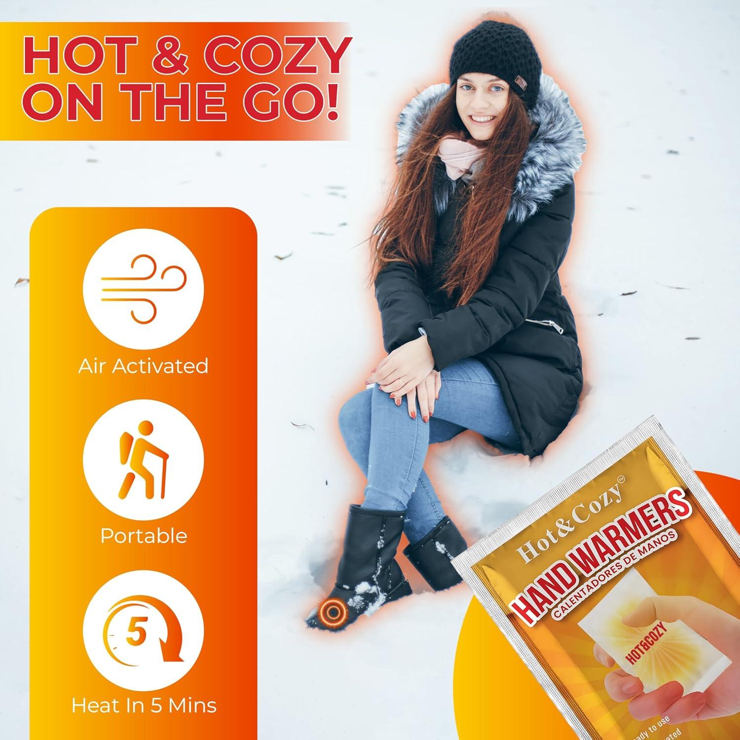 Calentadores de Manos Hot&Cozy - 48 Pares - 10 Horas de Calor