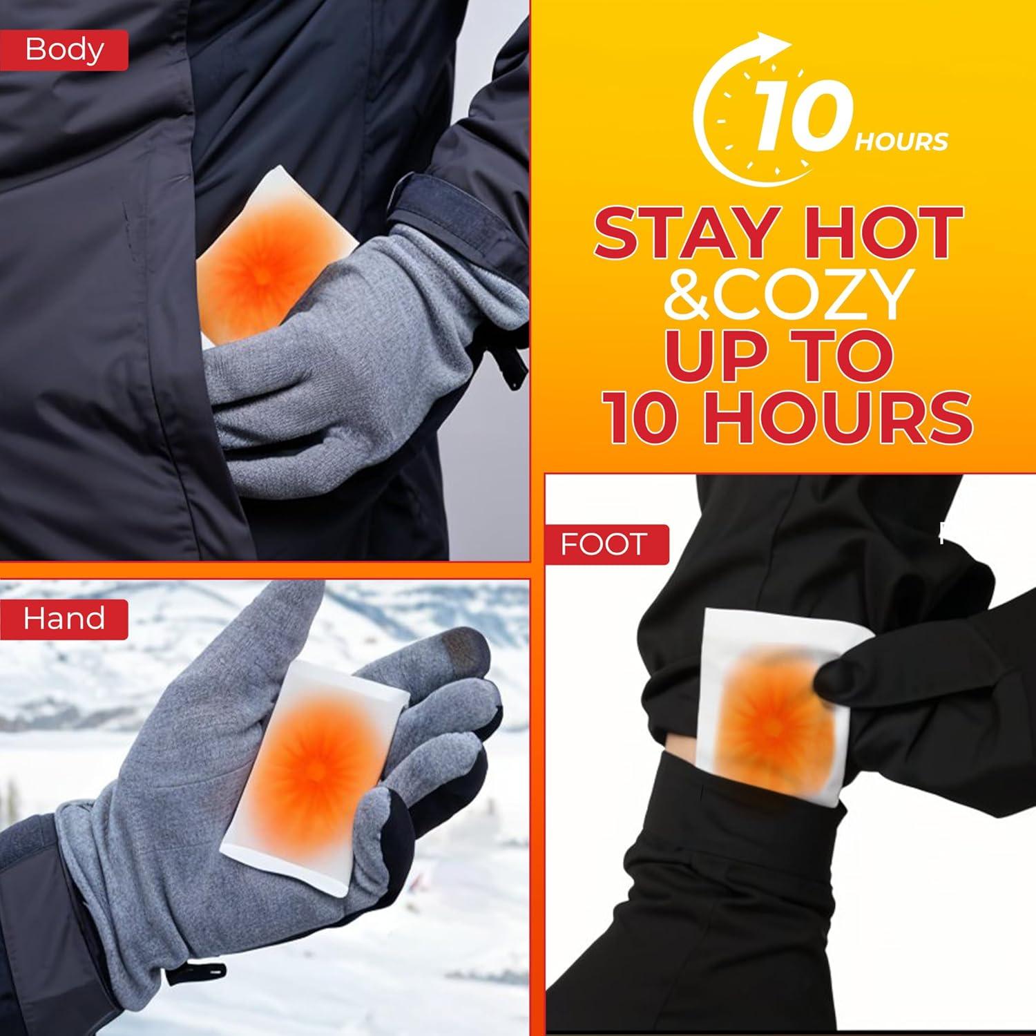 Calentadores de Manos Hot&Cozy - 48 Pares - 10 Horas de Calor