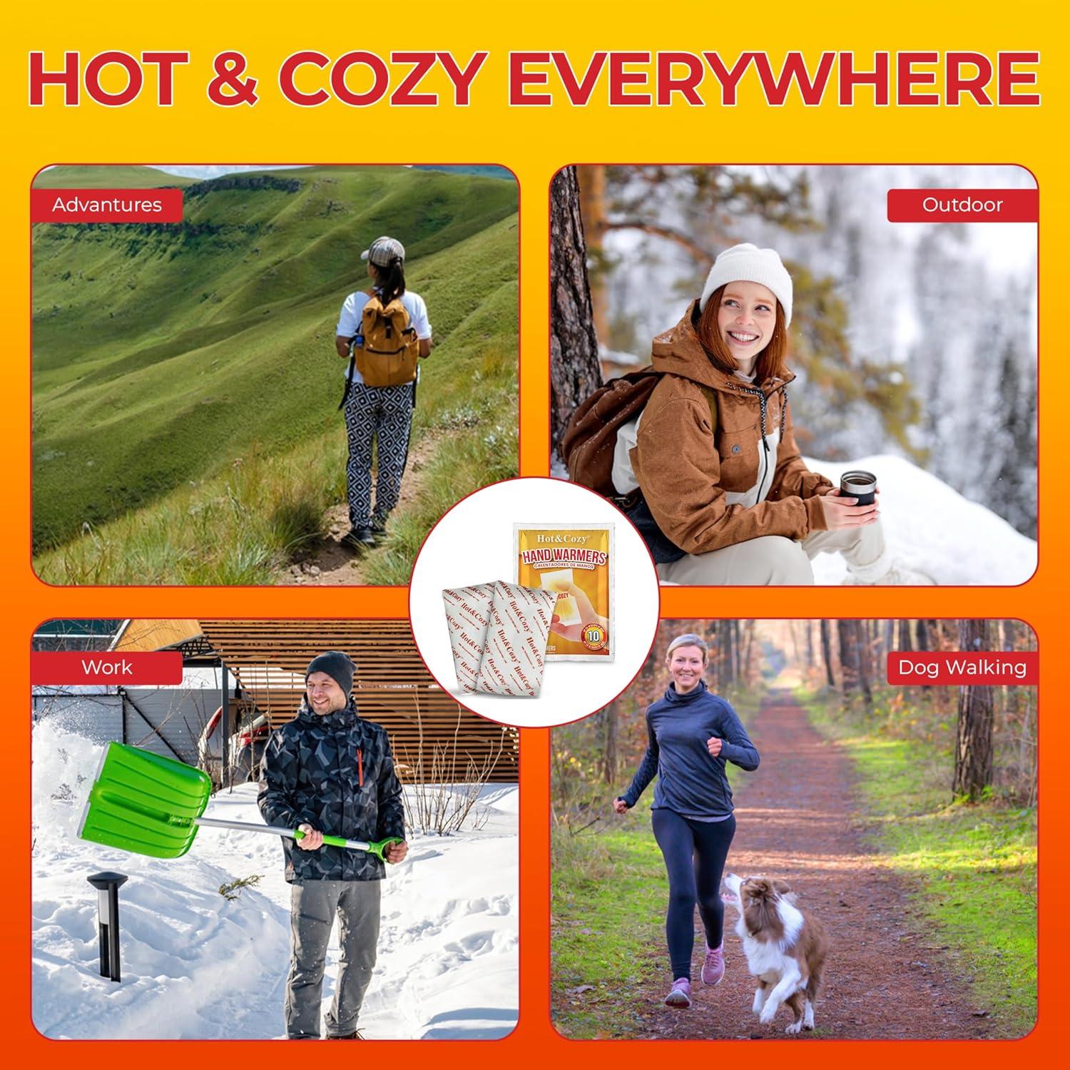 Calentadores de Manos Hot&Cozy - 48 Pares - 10 Horas de Calor