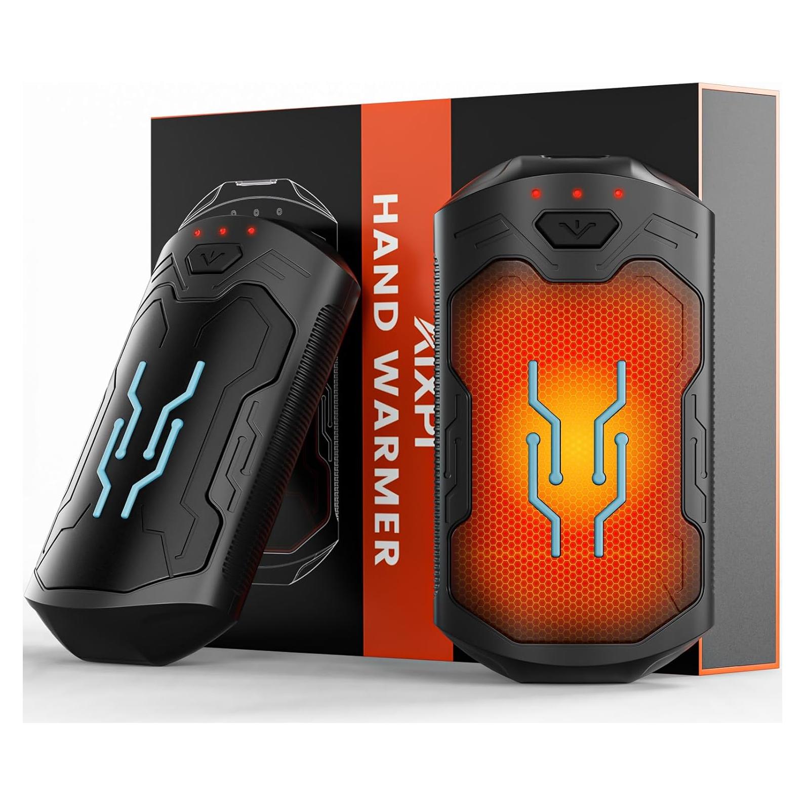 Calentadores de Manos Recargables AIXPI, 2 Unidades, 6000mAh