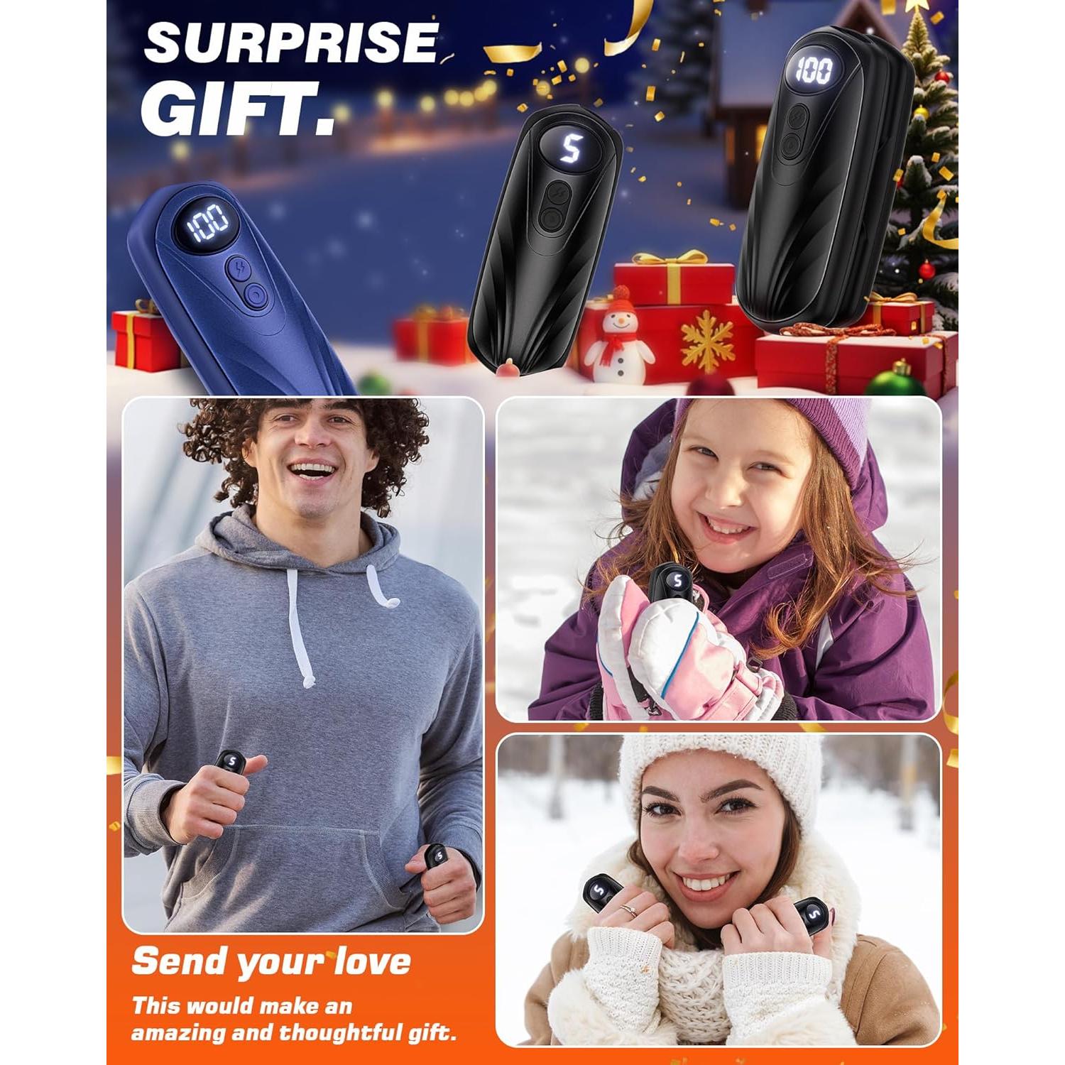 Calentadores de Manos Recargables Funaudio 6000mAh 2 en 1