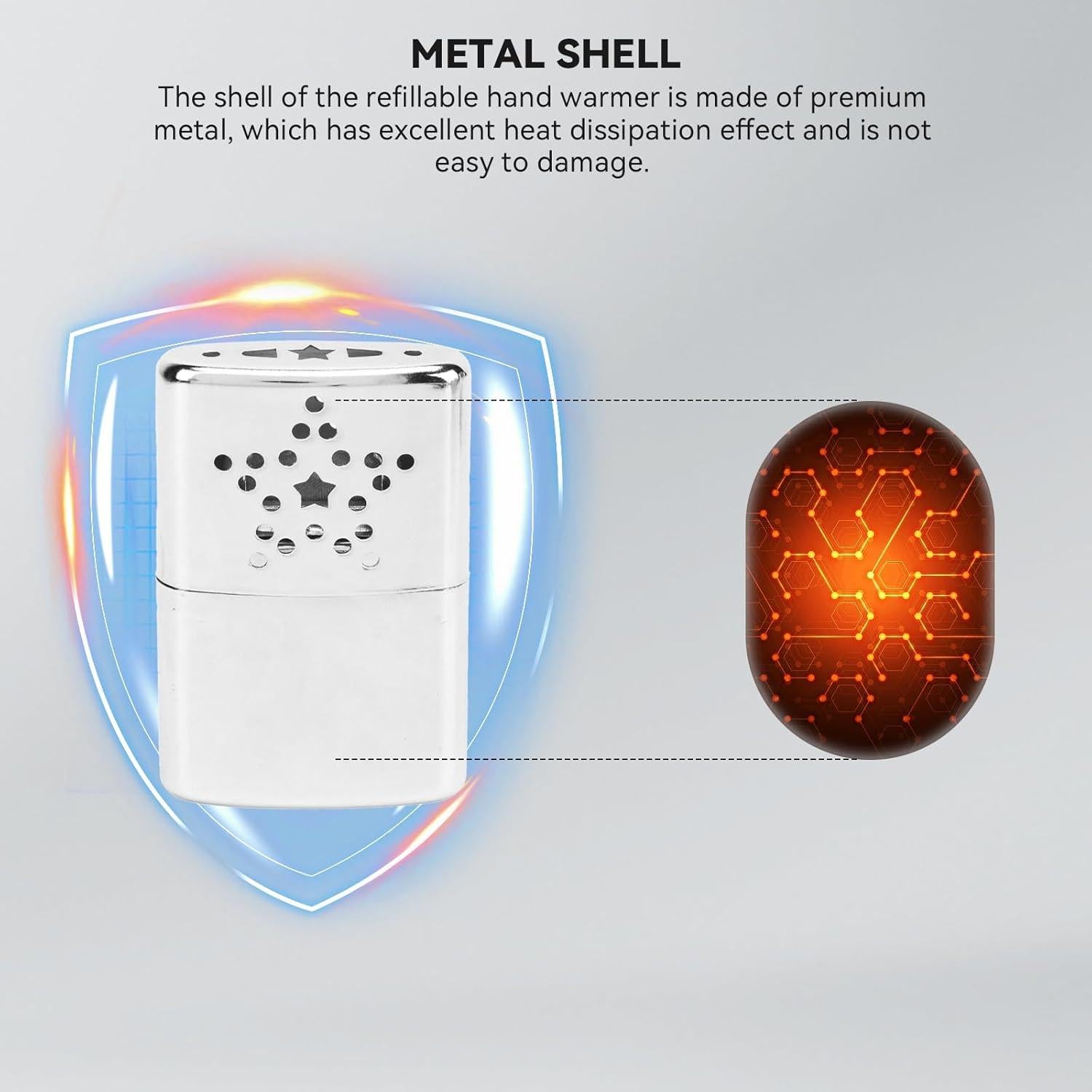 Calentador de Manos Recargable plplaaoo Compacto para Invierno