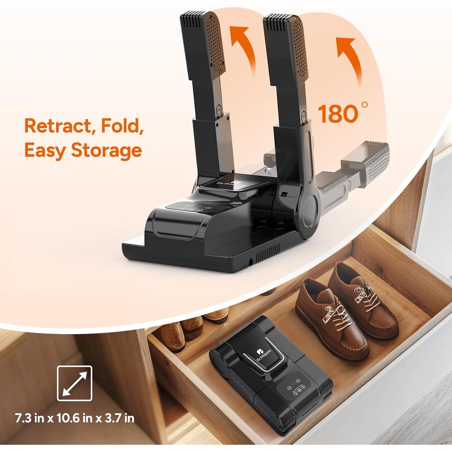 Secador de Botas Dr.Prepare 2024 - Portátil, Ajustable, 3 Modos