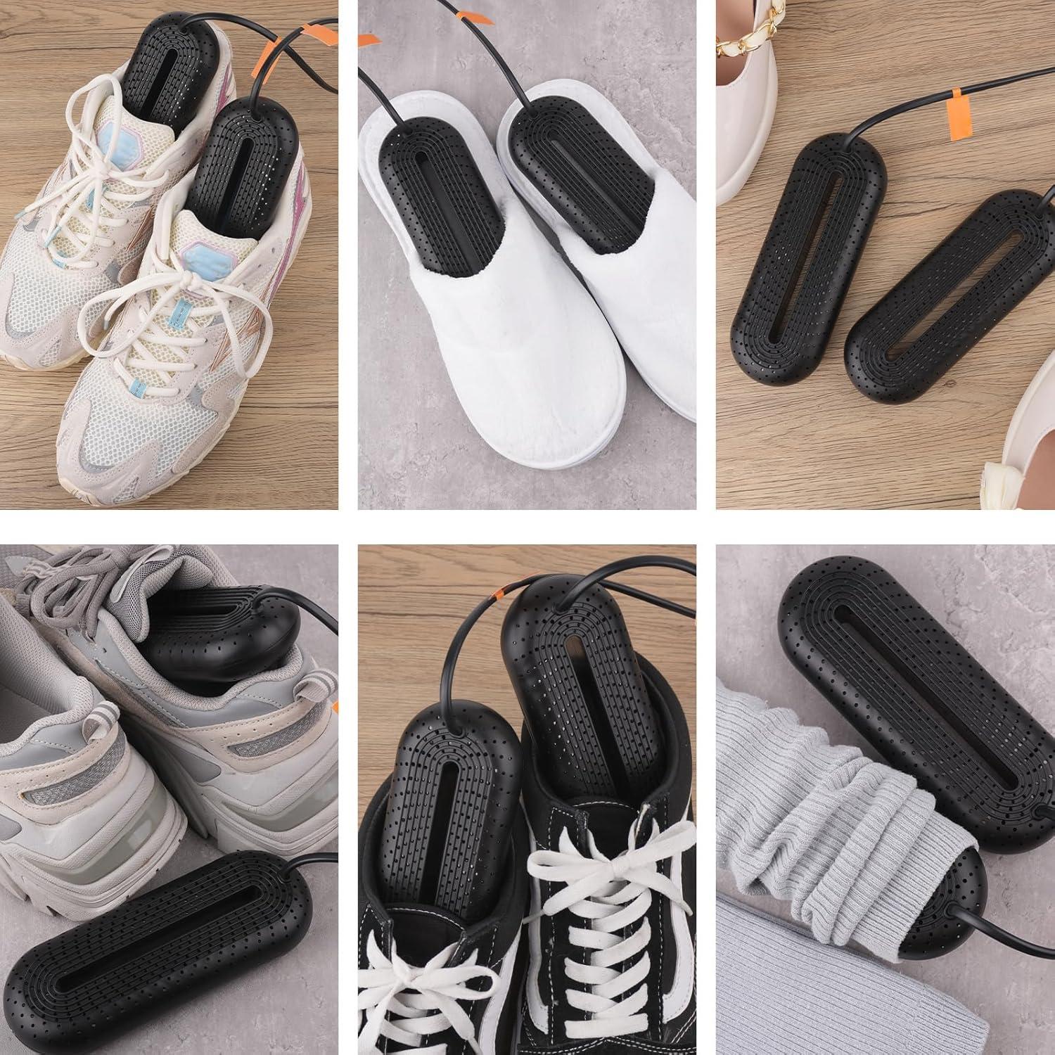 Secador de Botas Eléctrico Negro con Temporizador 3/6/9 Horas