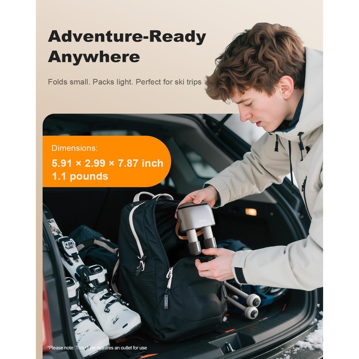 Secador de Botas SOTHING DSHJ-S-2101 95W 3 Niveles Calor