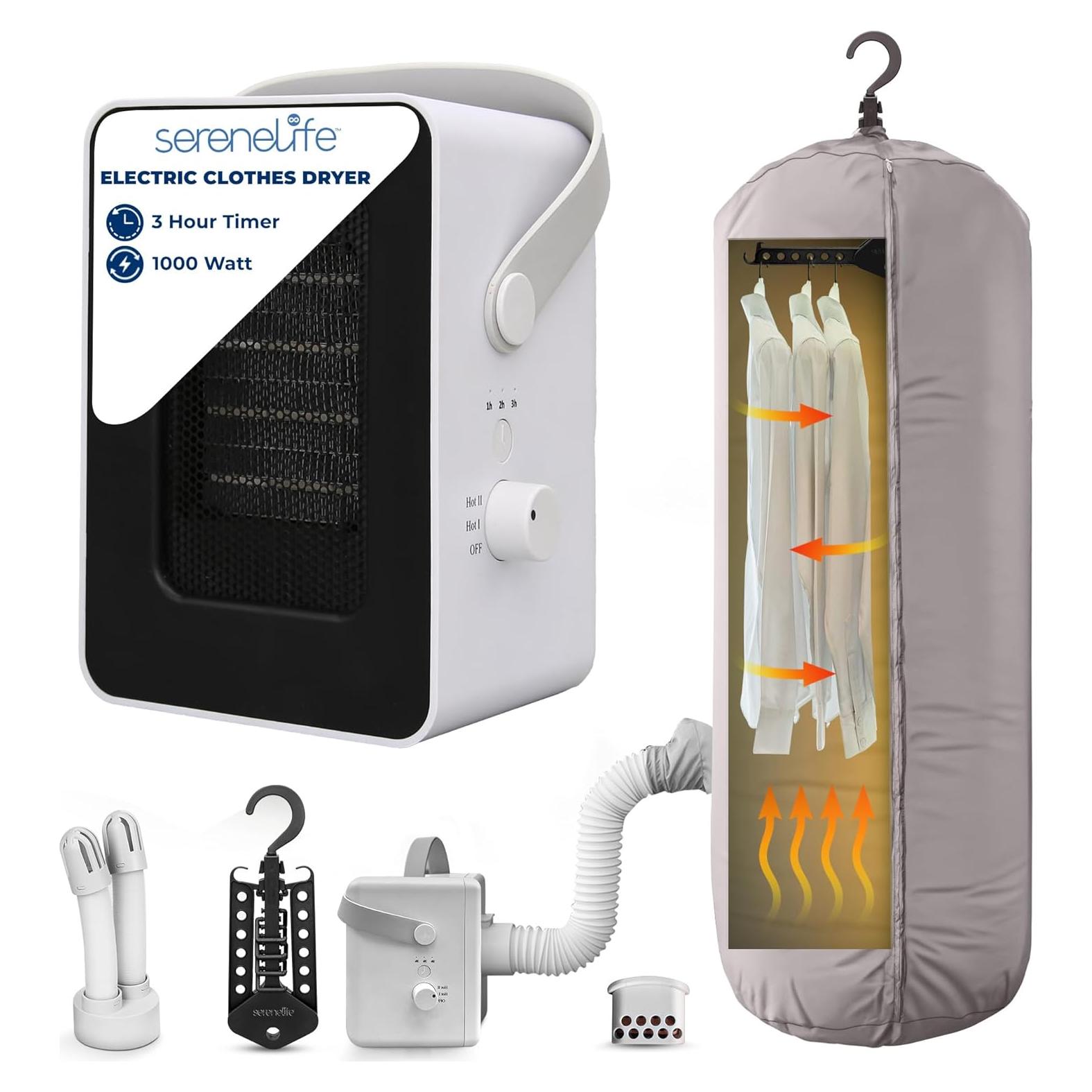 Secador Portátil Multifuncional SereneLife SLWTS23216.5 1000W