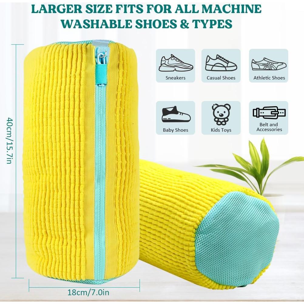 Bolsa de Lavado de Zapatos 2 Piezas LadnyDzieN Amarillo