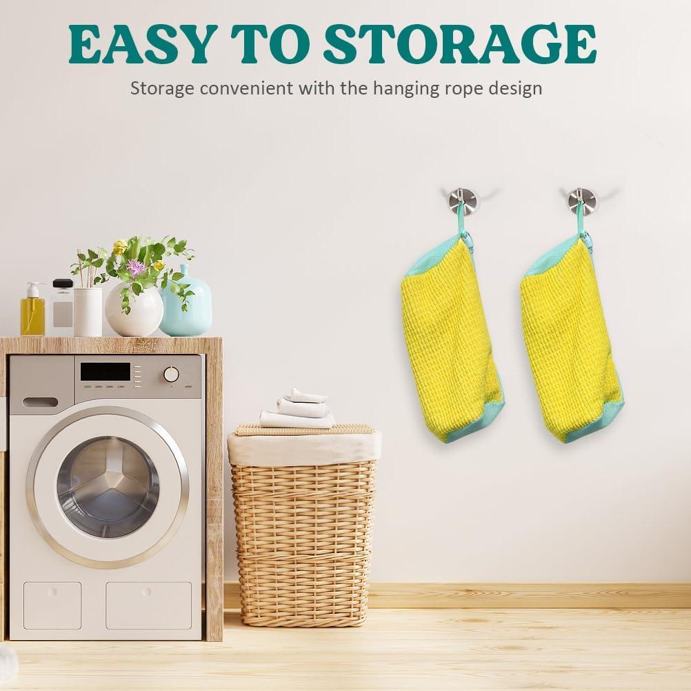 Bolsa de Lavado de Zapatos 2 Piezas LadnyDzieN Amarillo