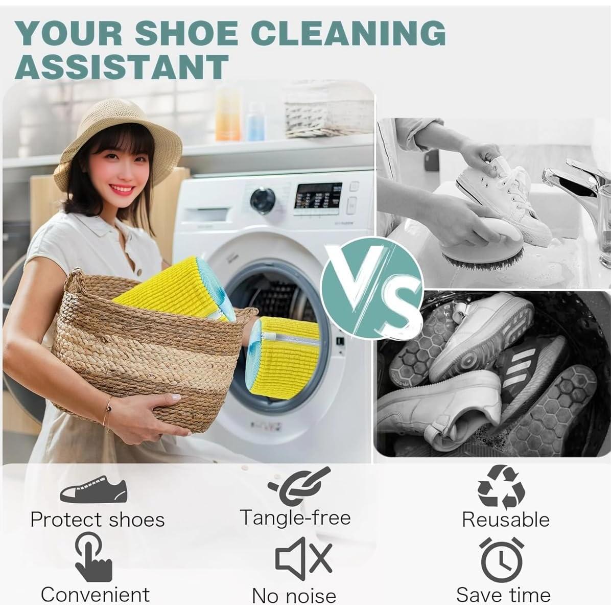 Bolsa de Lavado de Zapatos UGOOSI 12L con Cierre Automático