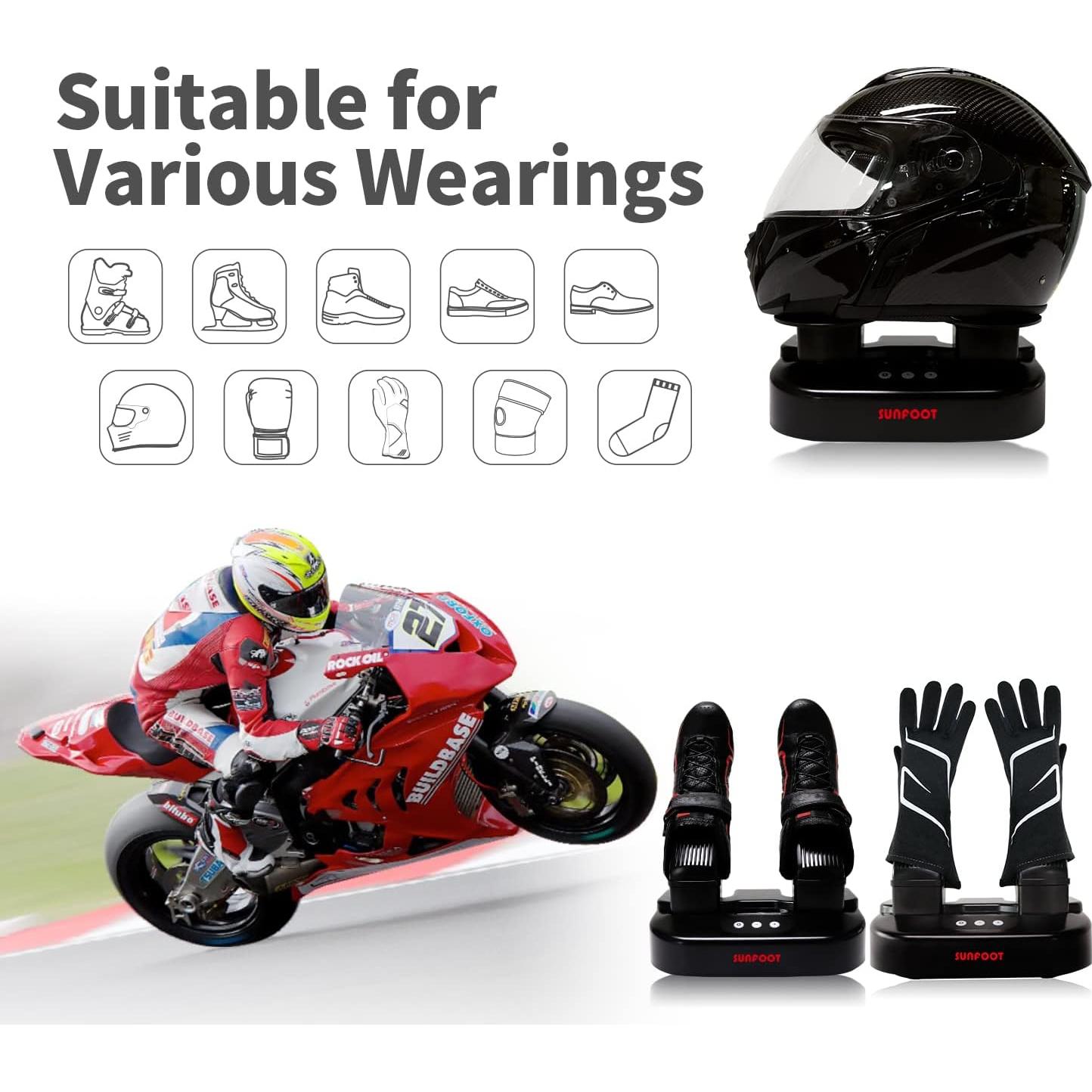 Secador de Zapatos Sunfoot Negro con Desodorizador Automático