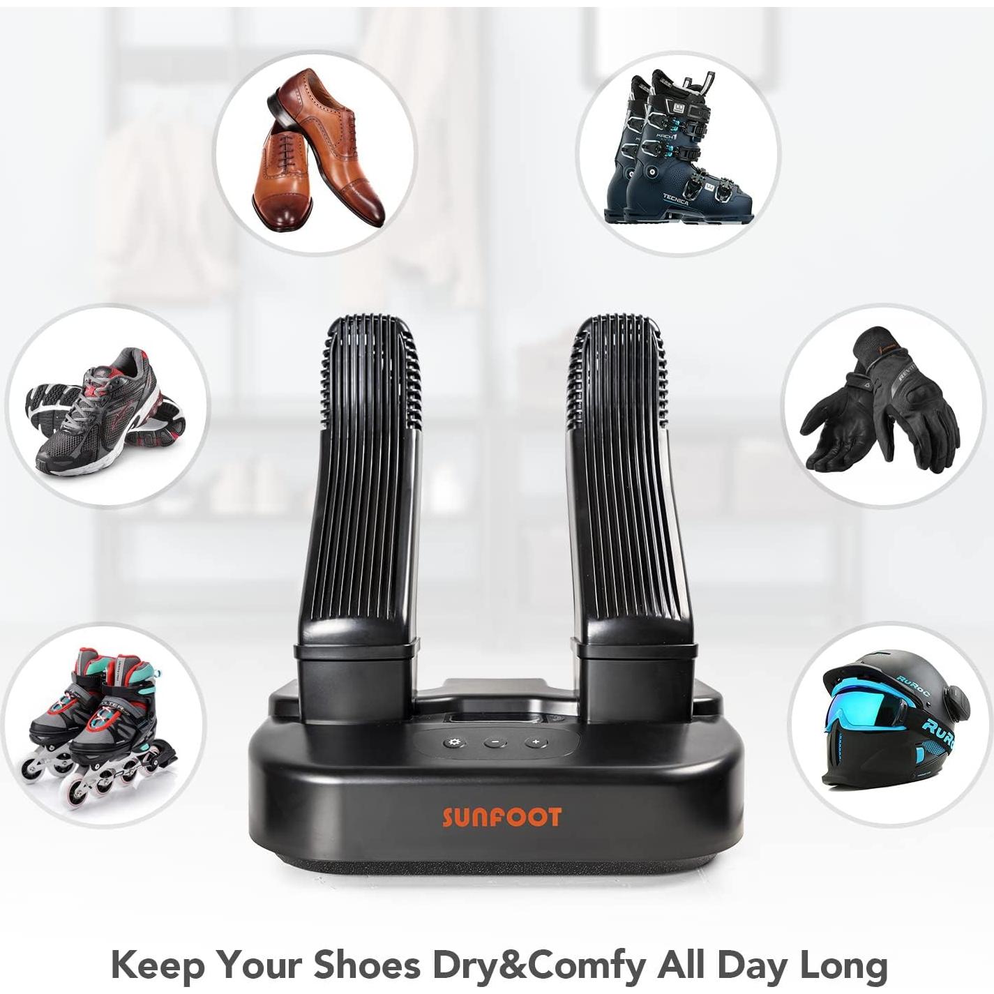 Secador de Zapatos Sunfoot Negro con Desodorizador Automático