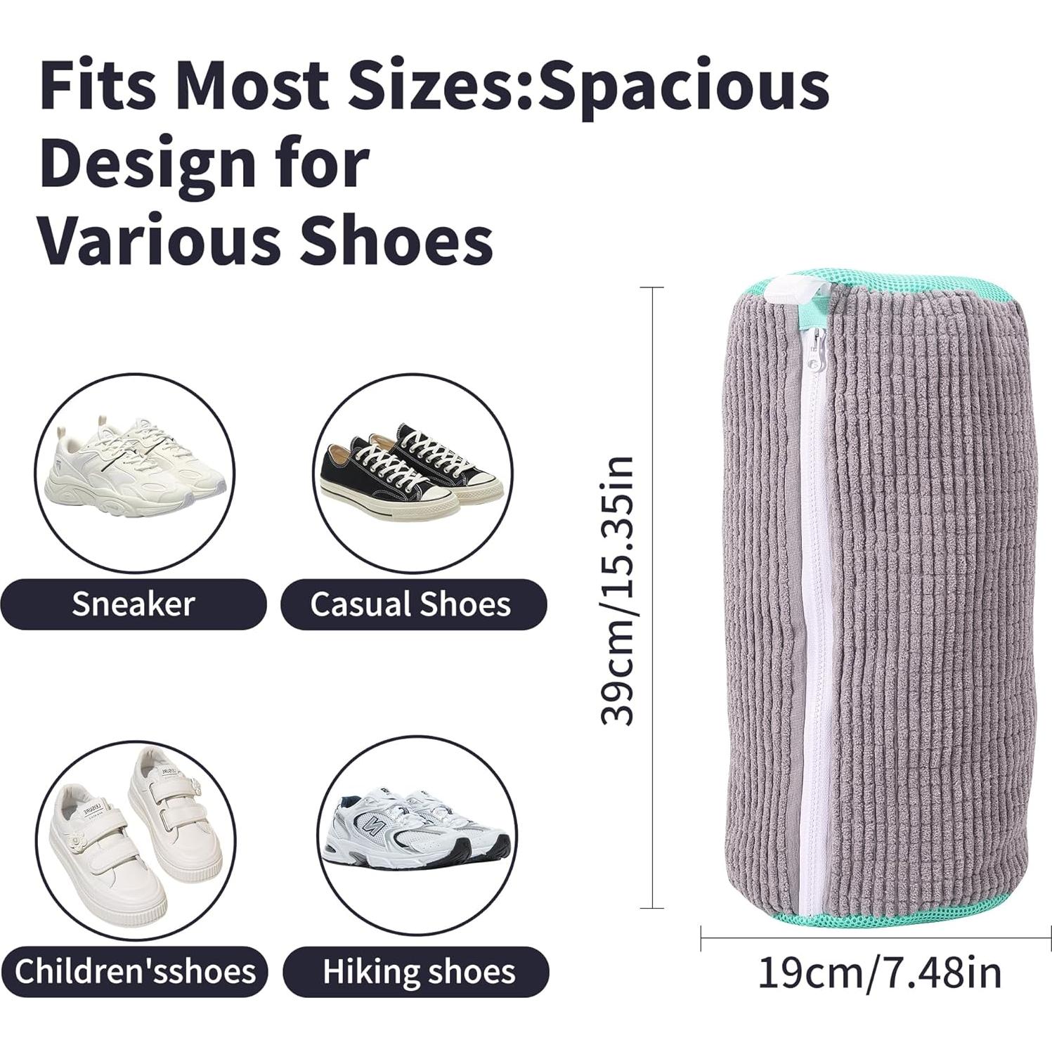 Bolsa de Lavado de Zapatos Pugongia Gris 2pcs - Reutilizable