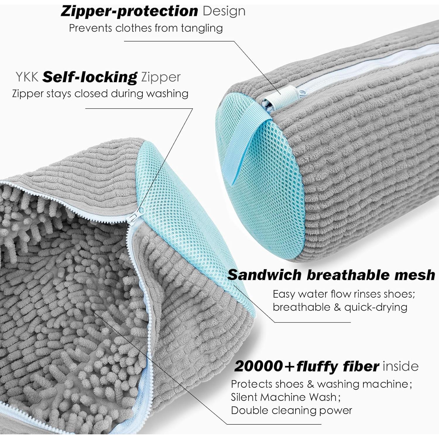 Bolsa de Lavado de Zapatos SHEELA HO - Gris, 12L, Reutilizable