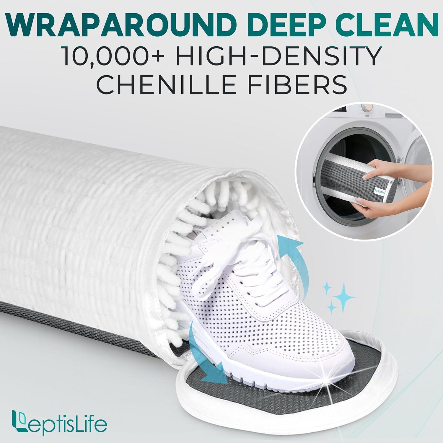 Paquete de 2 Bolsas para Lavar Zapatos Chenille 348g