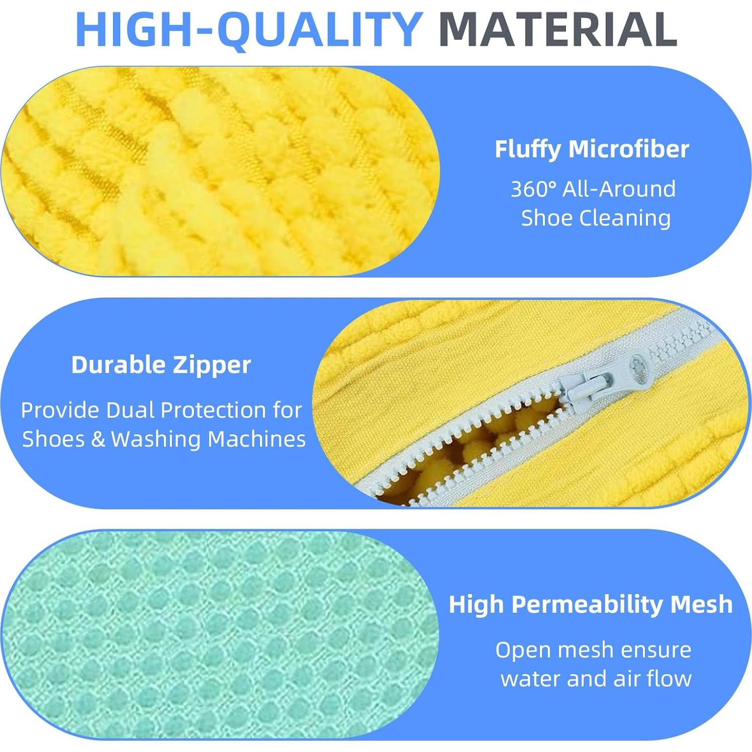 Bolsa de Lavado de Zapatos 2PCS Sbyellow Amarillo para Lavadora