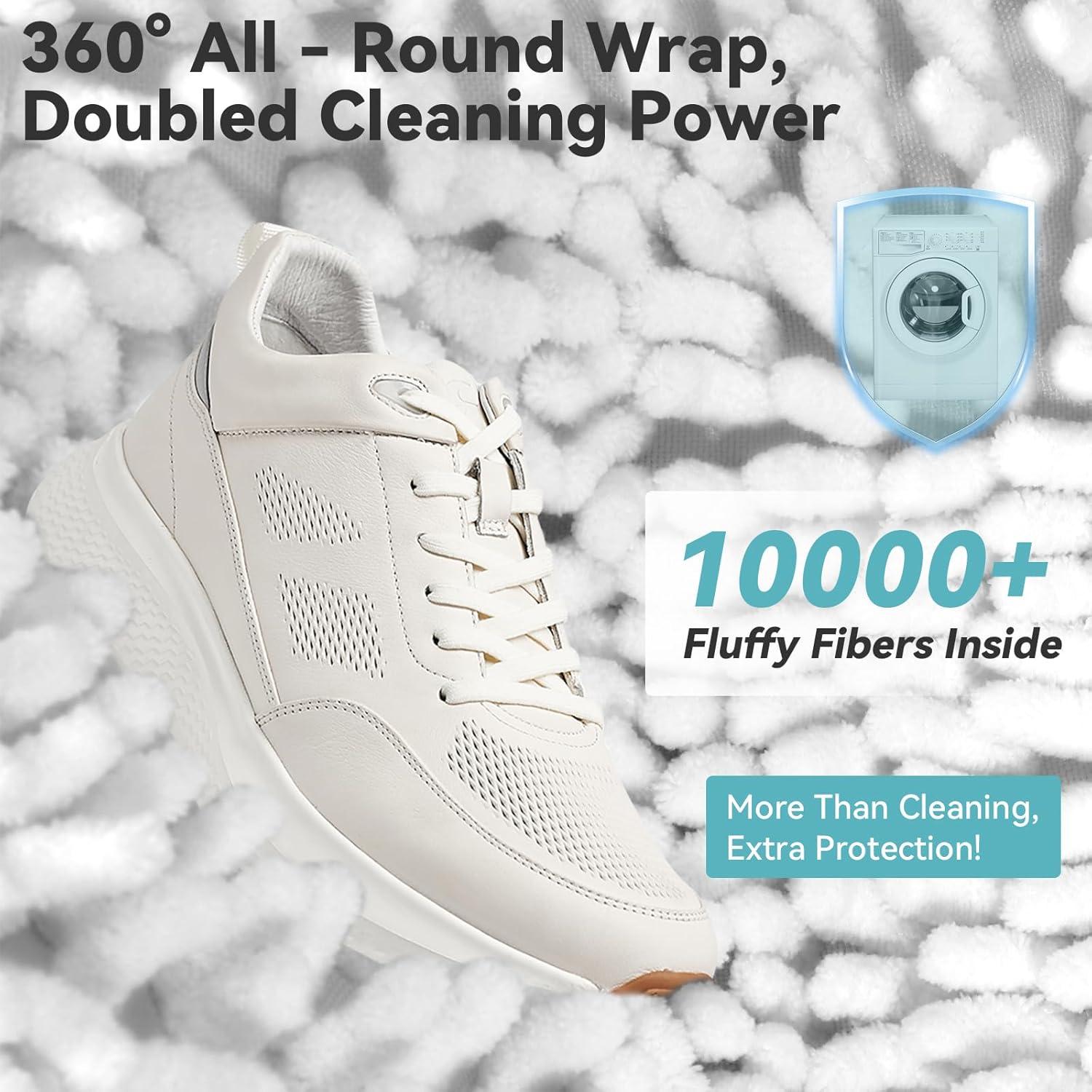 Bolsa de Lavado de Zapatos QST 2 Pack Blanca con Cierre Seguro