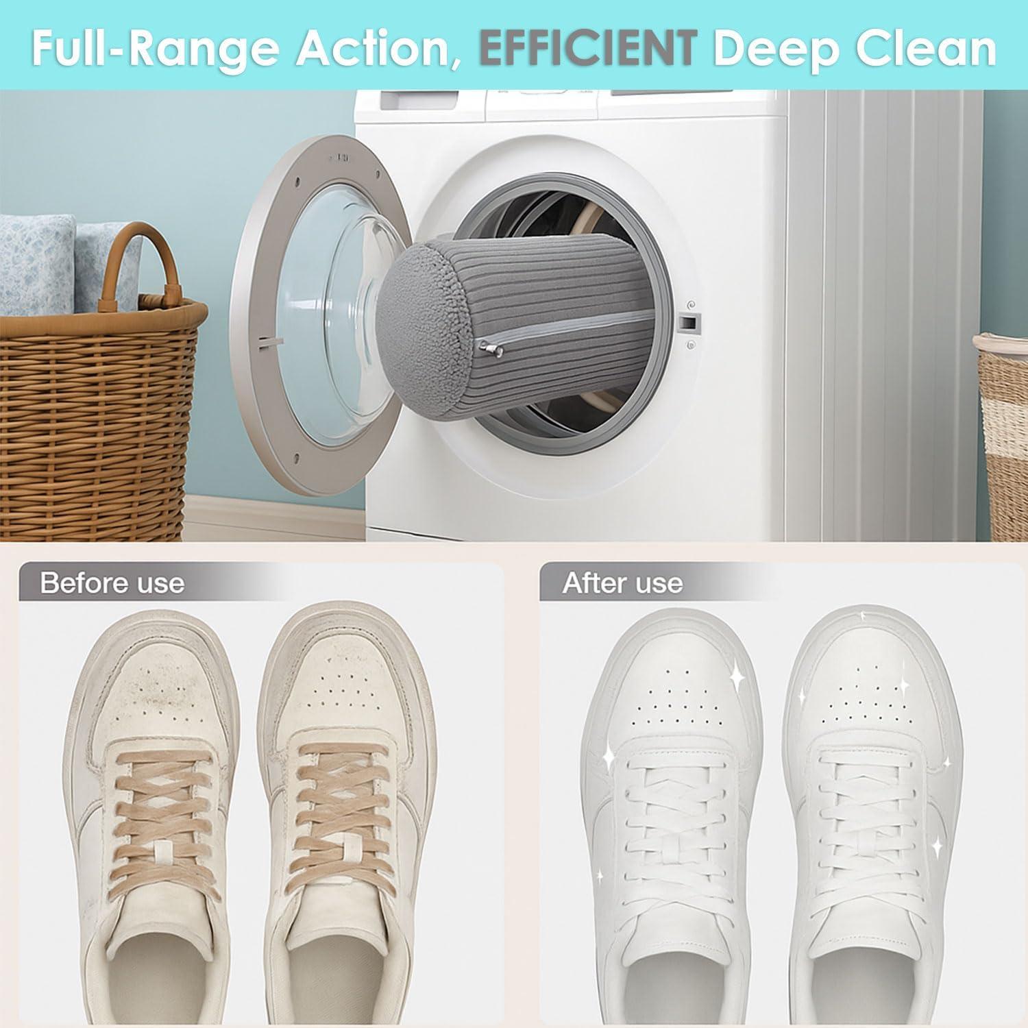 Bolsa de Lavado de Zapatos Lesnorry - 2 Paquetes con 6 Bolas