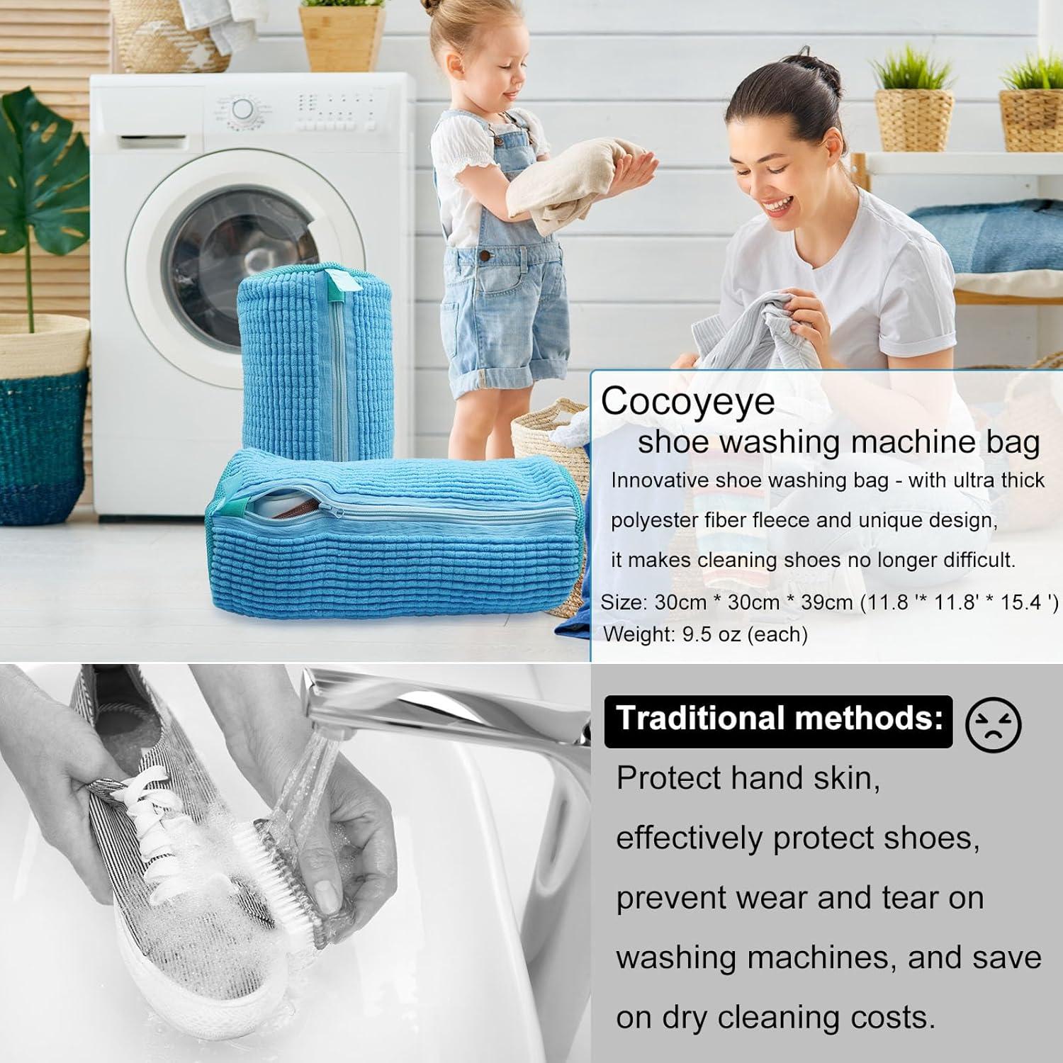 Bolsa de Lavado de Zapatos Cocoyeye 39x19x19cm Azul Reutilizable