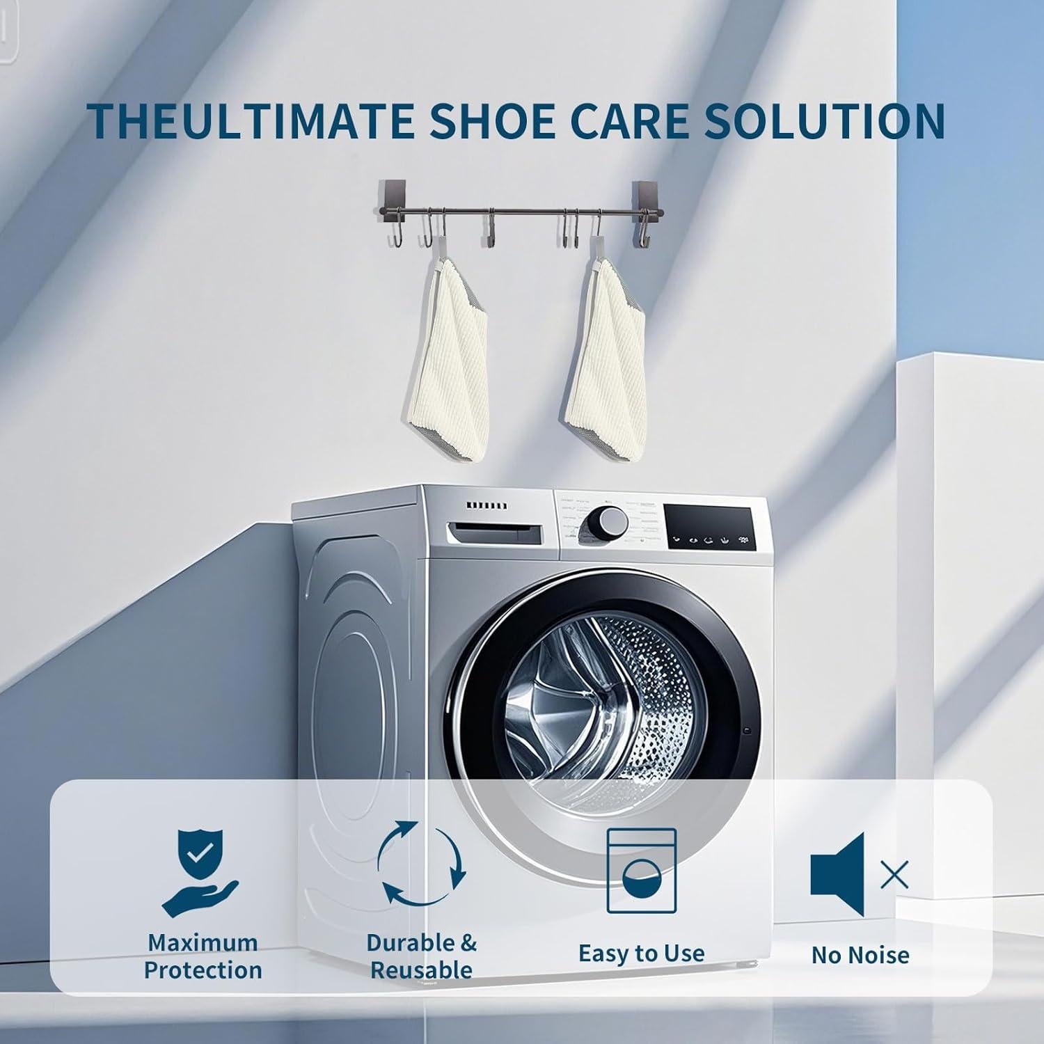 Bolsa de Lavado de Zapatos Chooseyo 2 Piezas Reutilizable