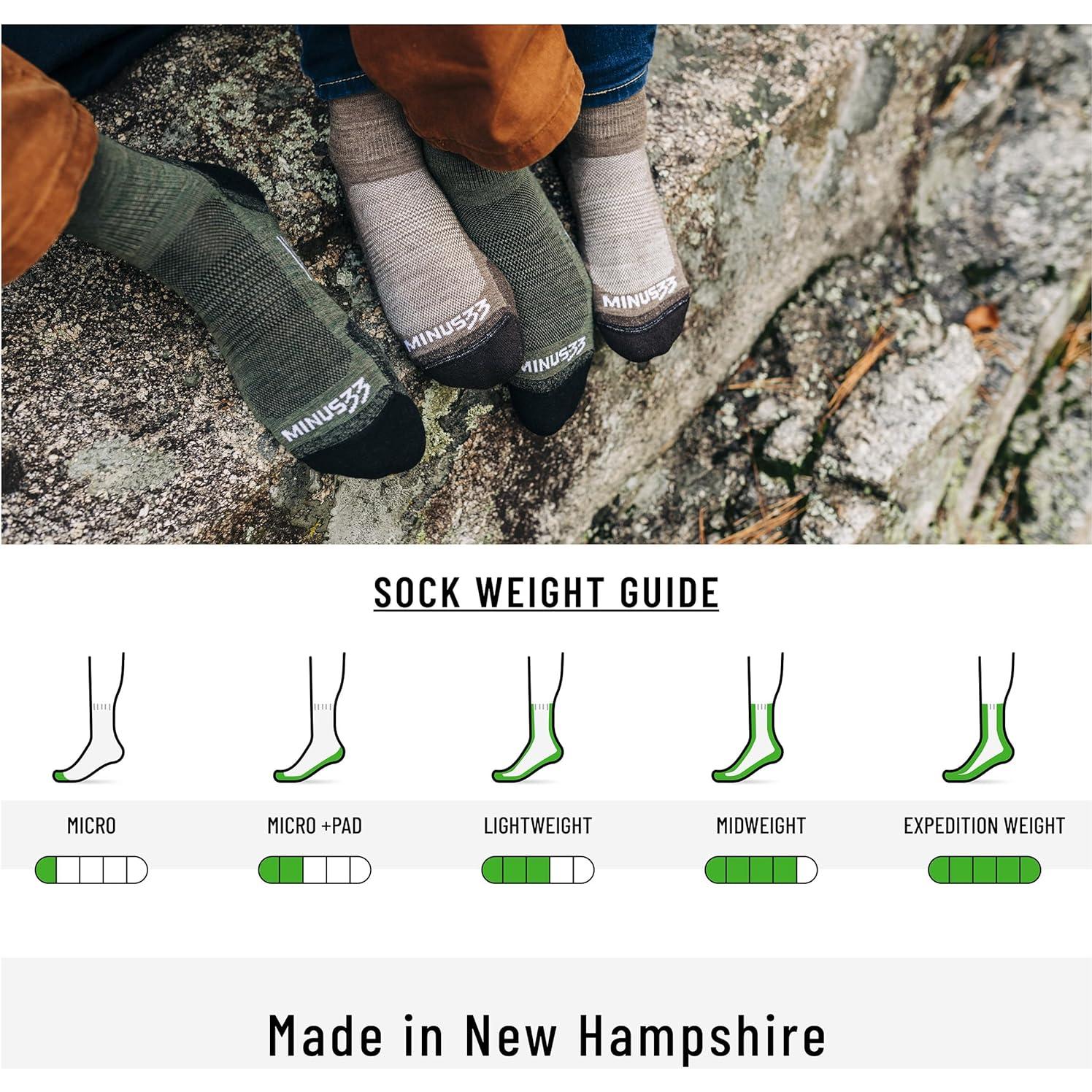 Calcetines Mini Crew de Senderismo Merino Patrimonio de Montaña