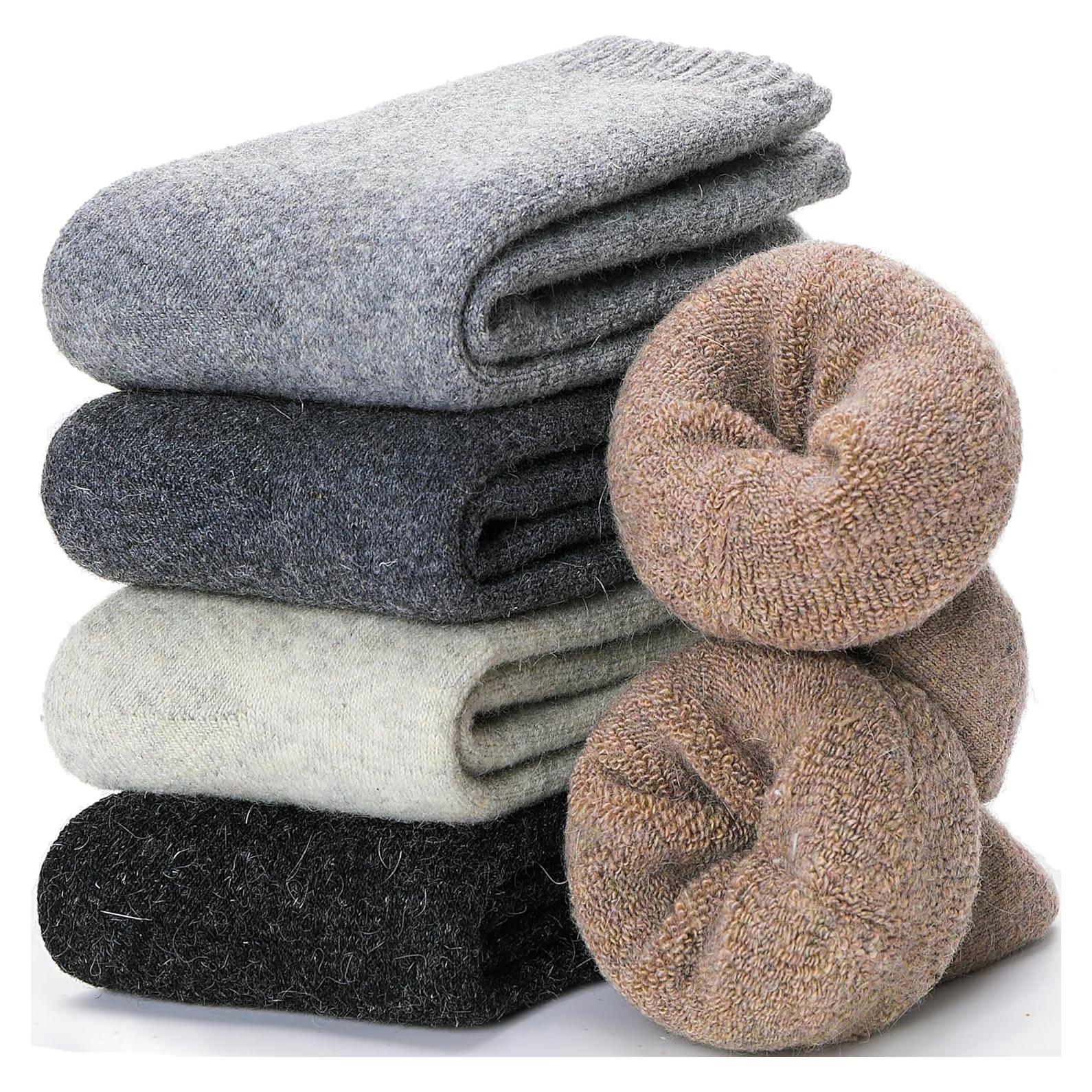 Calcetines térmicos de lana merino EBMORE para mujeres - 5 pares