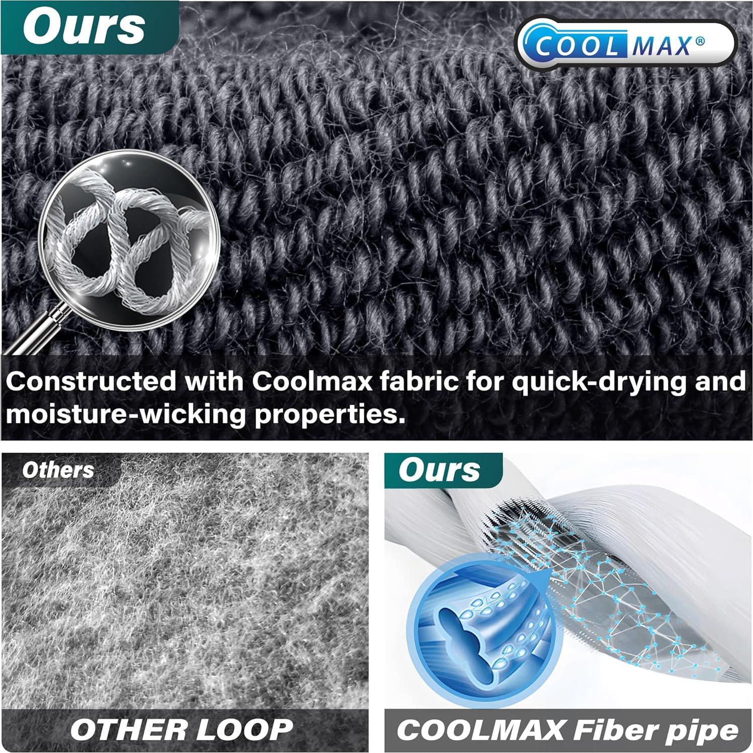 Calcetines de Compresión Hylaea para Hombre - 3 Pares Negros