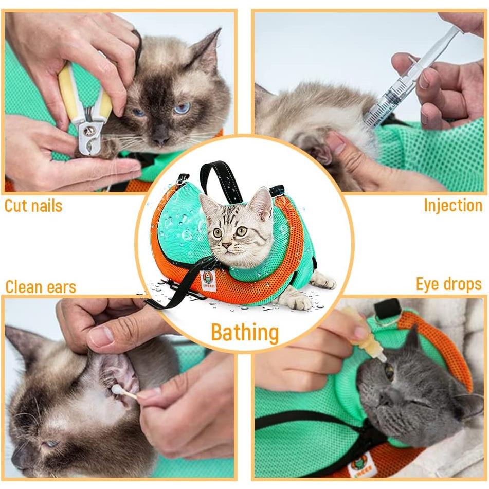 Bolsa de Aseo y Transporte para Gatos AWOOF Ajustable 43.9x26.9cm