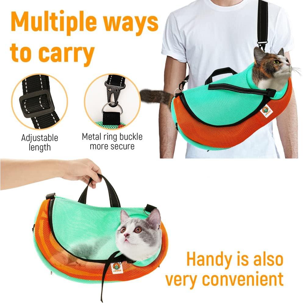 Bolsa de Aseo y Transporte para Gatos AWOOF Ajustable 43.9x26.9cm