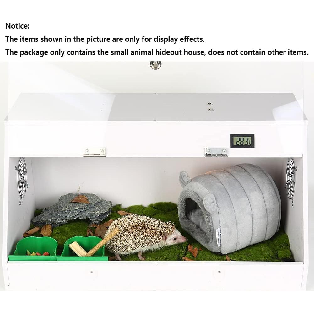 Cueva Nido para Hámster y Erizo YOGURTCK Gris 18x17x14 cm