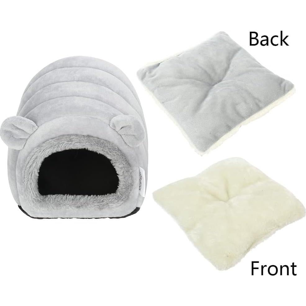 Cueva Nido para Hámster y Erizo YOGURTCK Gris 18x17x14 cm