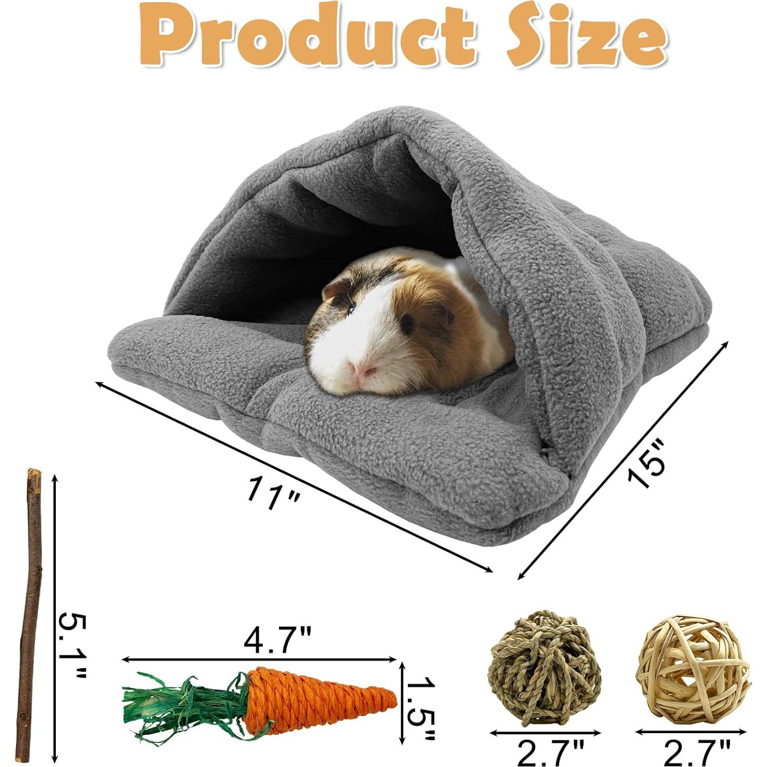 Casa de dormir para conejos y pequeños animales Kathson - Gris oscuro