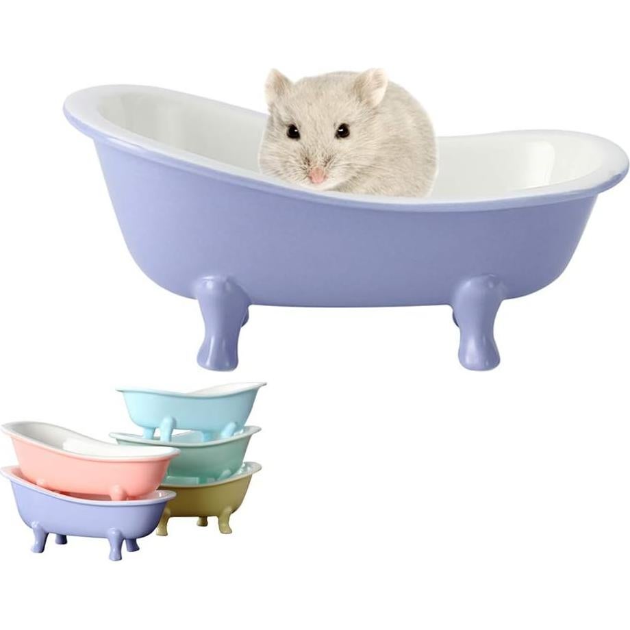 Cama de Cerámica Amarilla para Hámster y Pequeños Animales