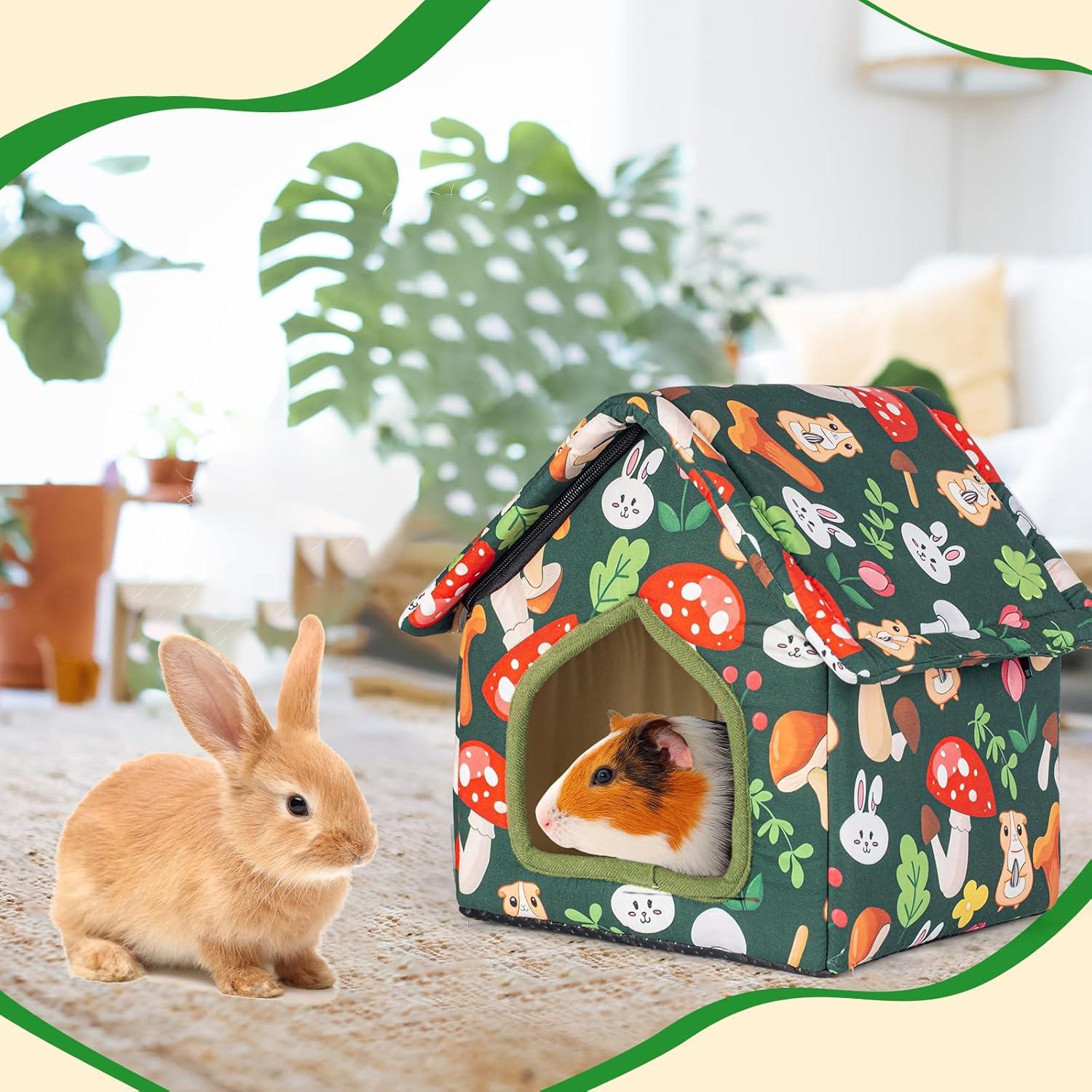 Escondite Plegable para Cobayas Yigerlee 22x22x26.9cm Antideslizante