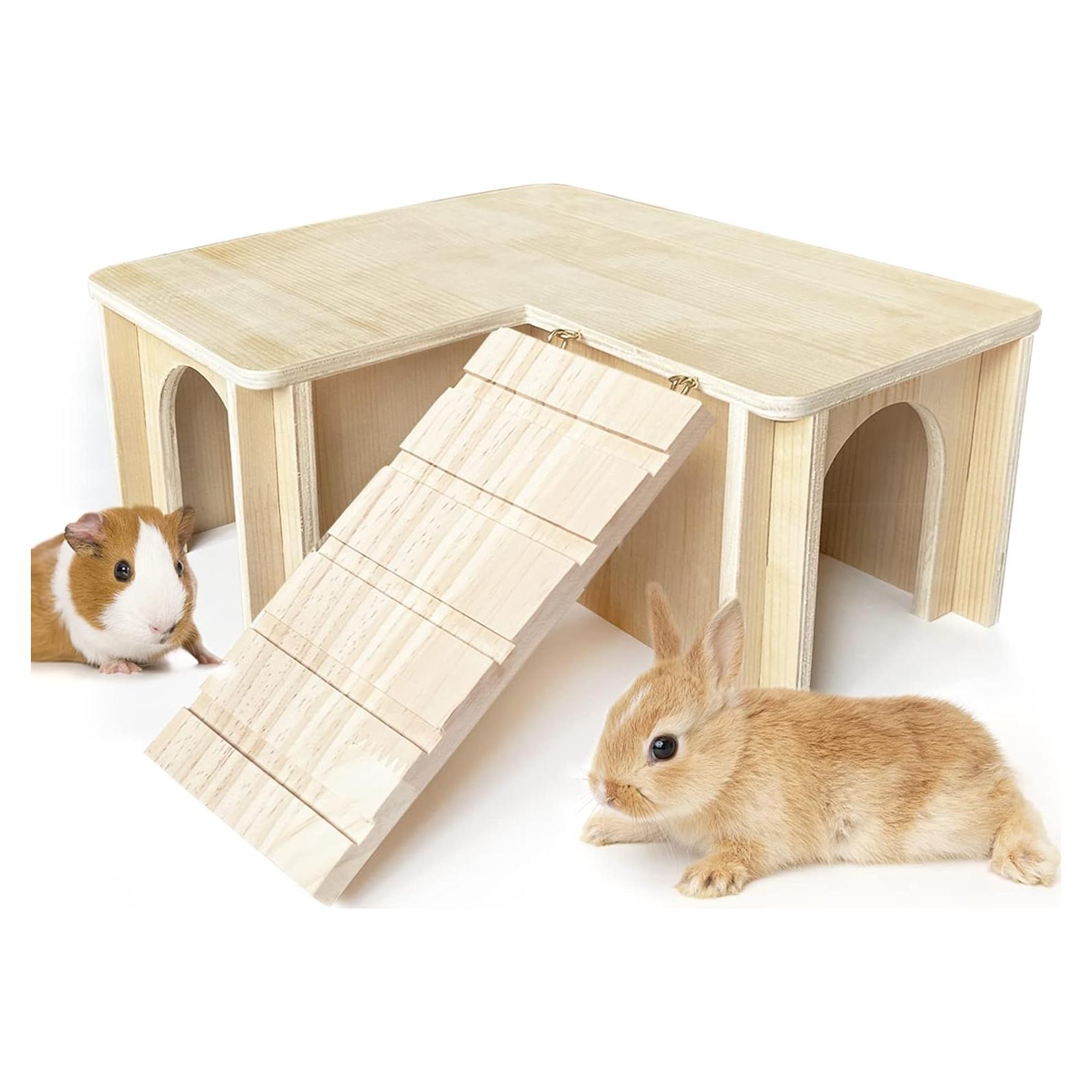 Escondite y Casa para Cobayas Changeary 30x30x16.3cm Madera