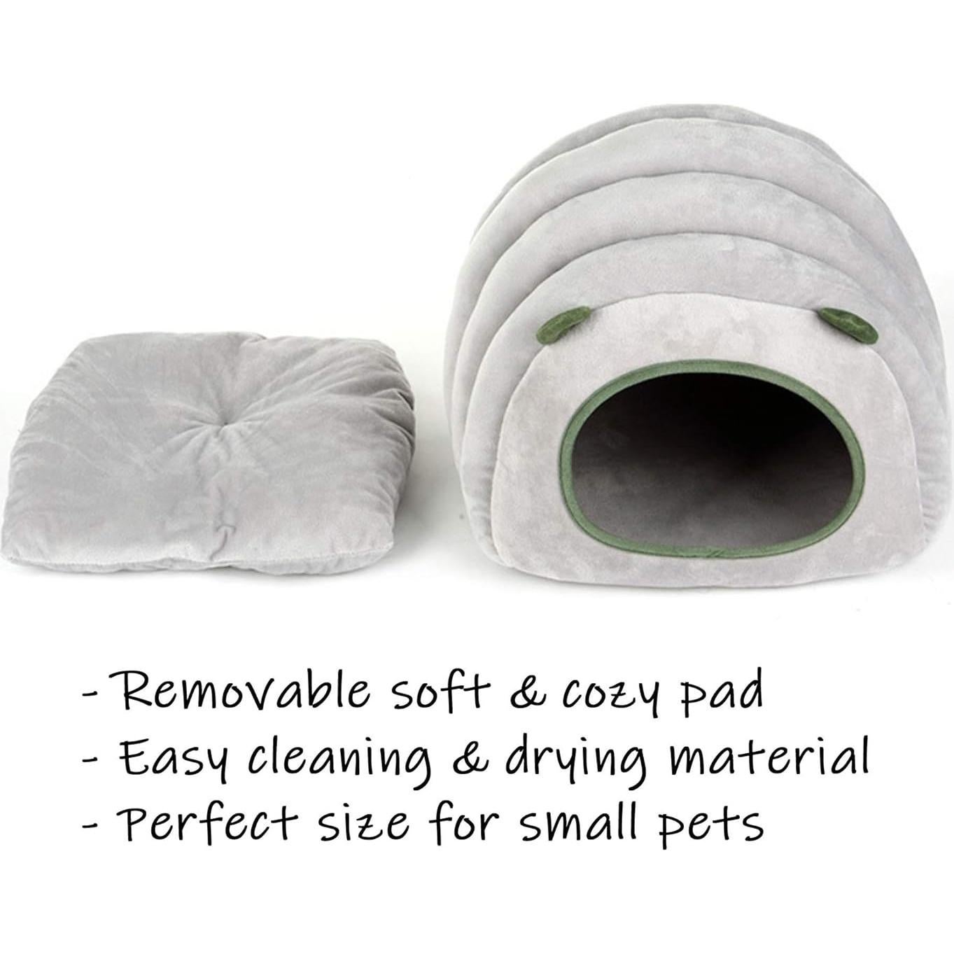 Cama Escondite para Mascotas HLMOptimo - Oruga Gris