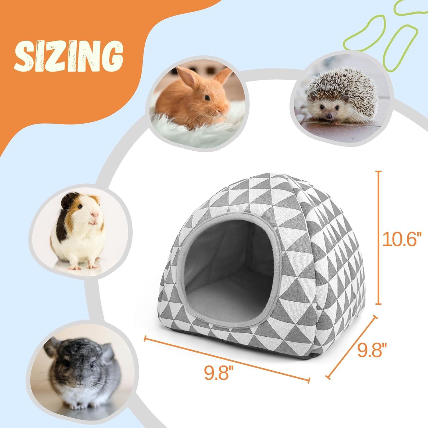 Escondite para Cobayas TiereCare Lavable 32.9x27.1cm Gris/Azul