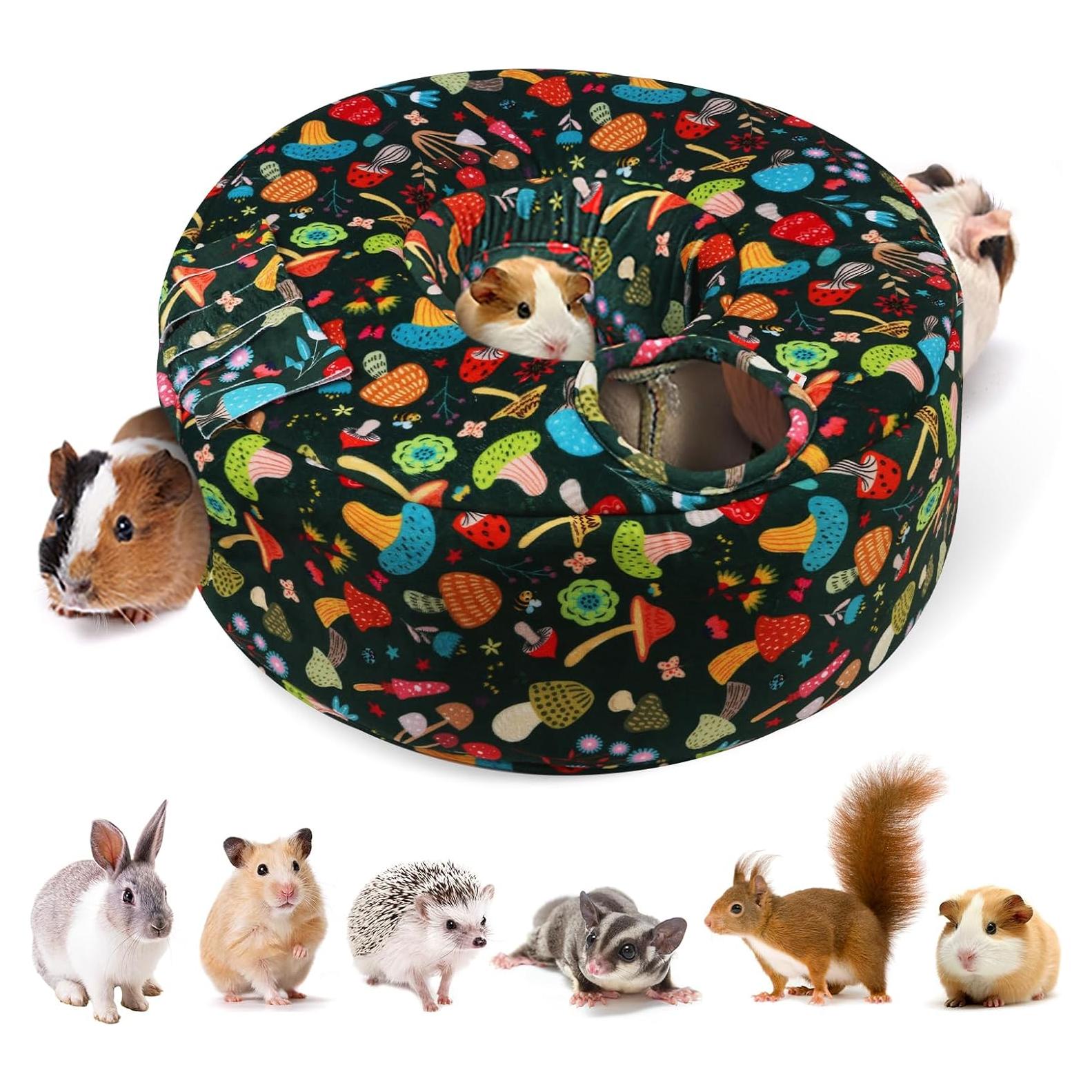 Casa Túnel para Cobayas PETSPLANET Hongo Verde Oscuro 45.72 cm