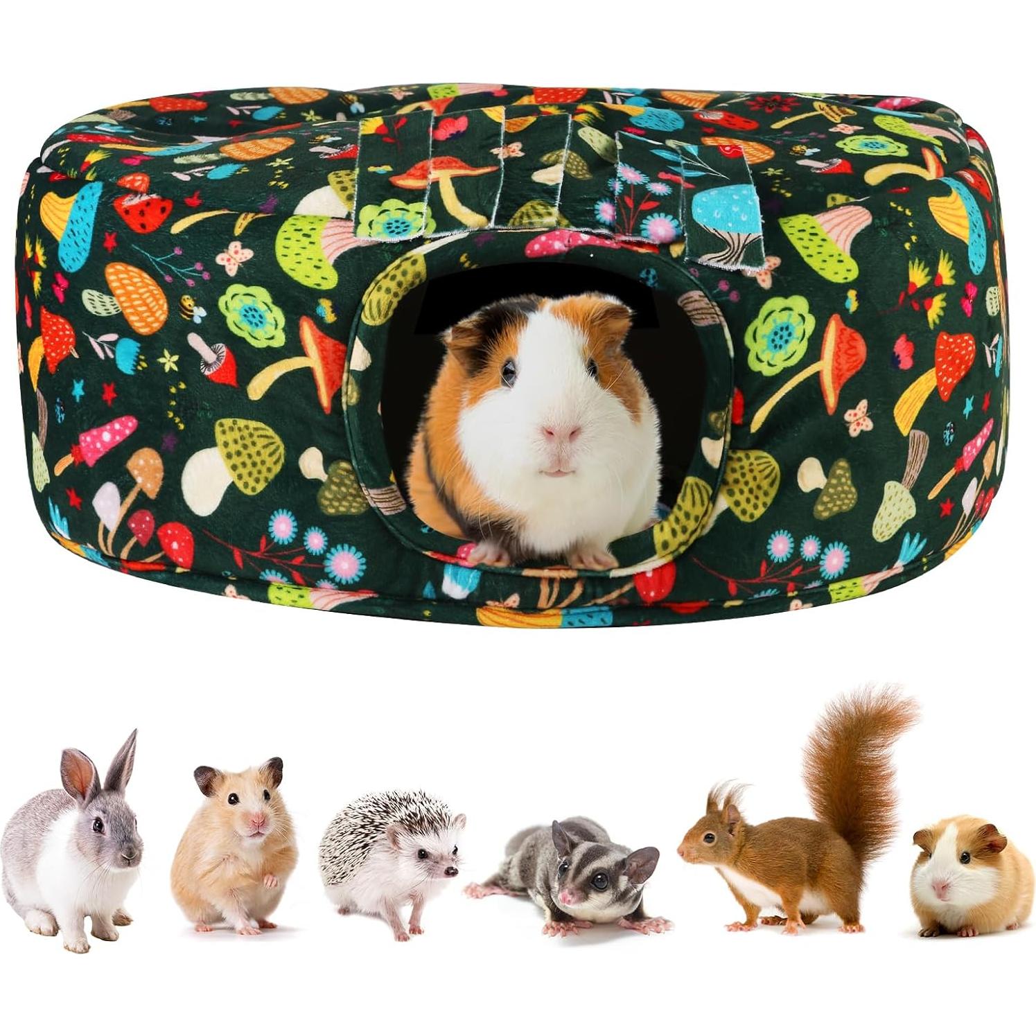 Casa Túnel para Cobayas PETSPLANET Hongo Verde Oscuro 45.72 cm