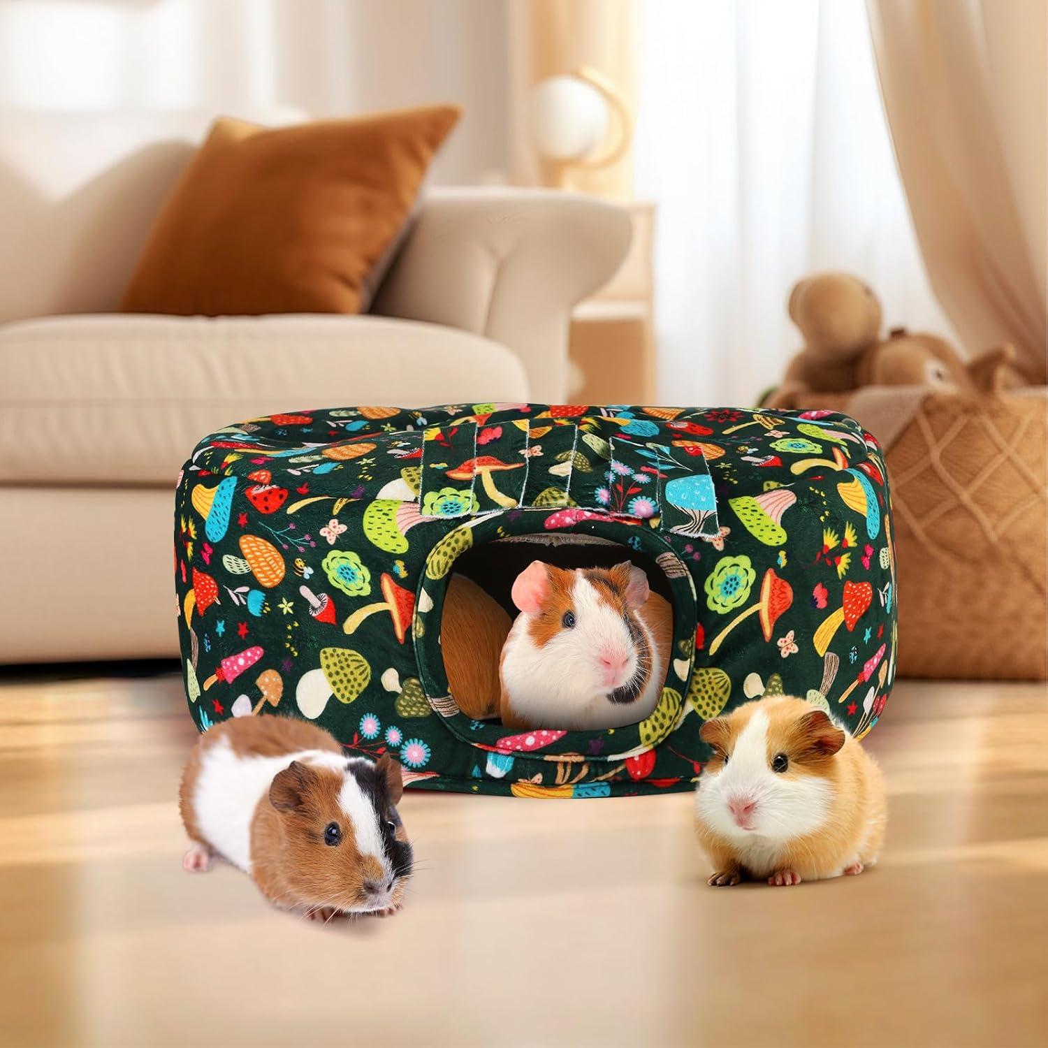 Casa Túnel para Cobayas PETSPLANET Hongo Verde Oscuro 45.72 cm