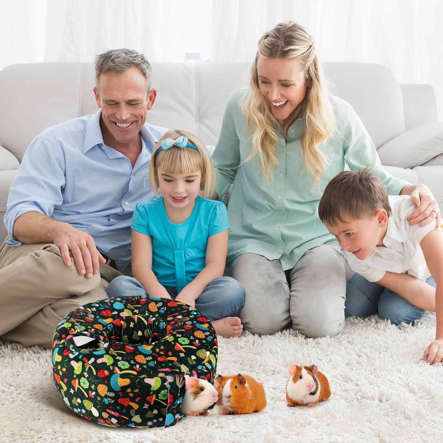 Casa Túnel para Cobayas PETSPLANET Hongo Verde Oscuro 45.72 cm