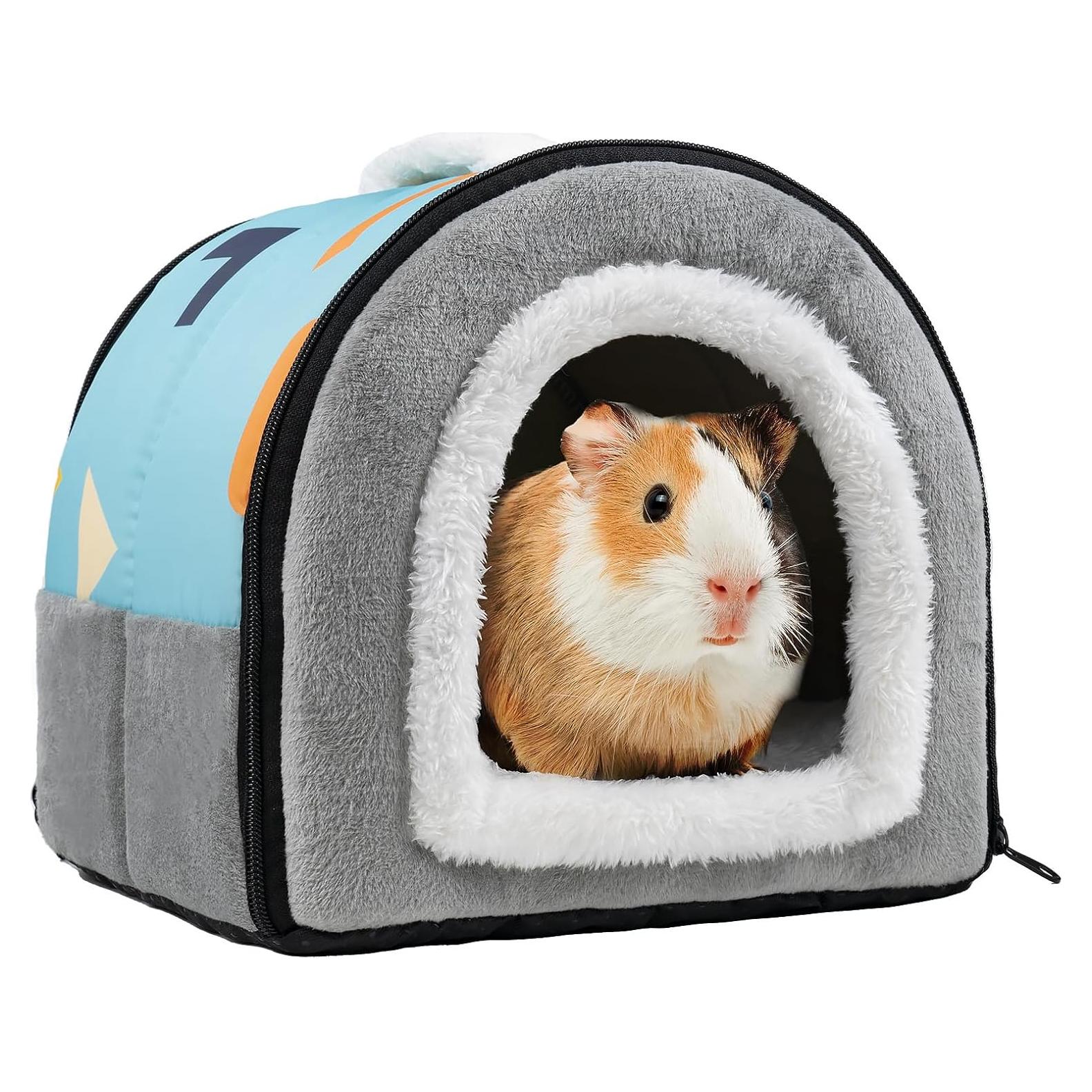 Escondite Suave para Cobayas Pet Soft 25.4x25.4 cm Azul y Gris