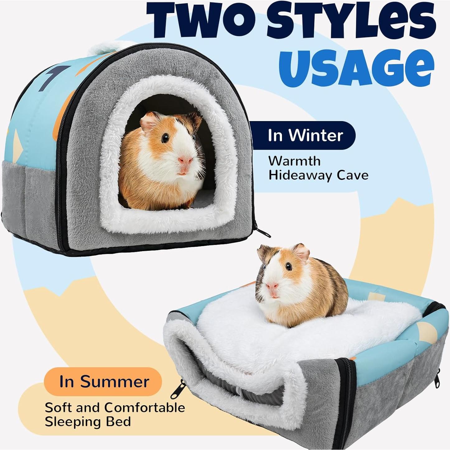 Escondite Suave para Cobayas Pet Soft 25.4x25.4 cm Azul y Gris