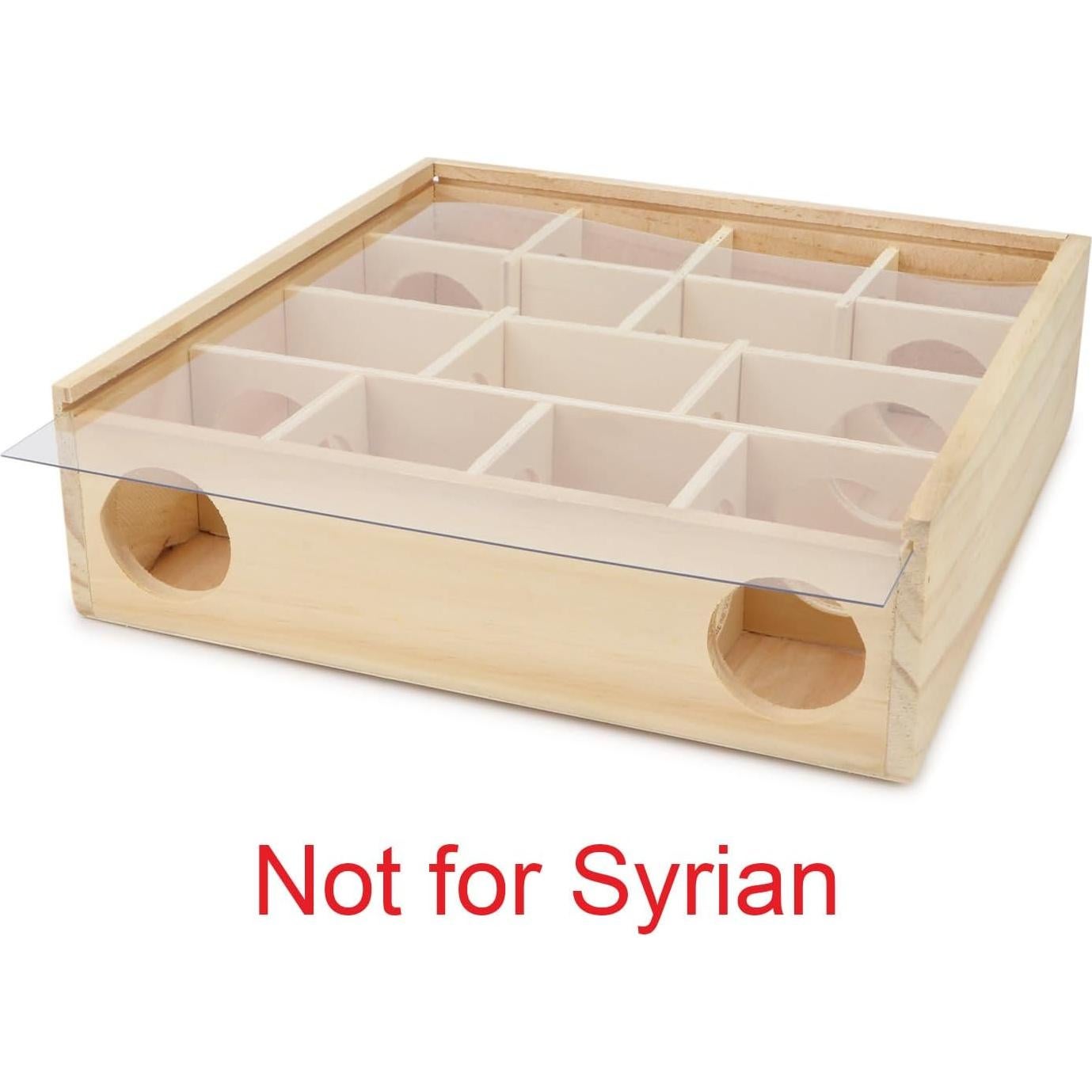 Laberinto de Madera para Hámster Hypeety 25x25x7 cm