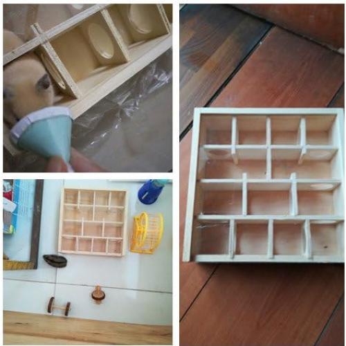 Laberinto de Madera para Hámster Hypeety 25x25x7 cm