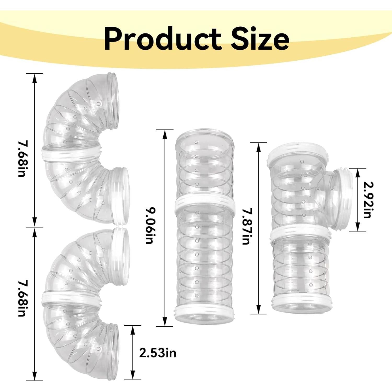 Juego de Tubos para Hámster MUYG 8 Piezas Accesorios DIY