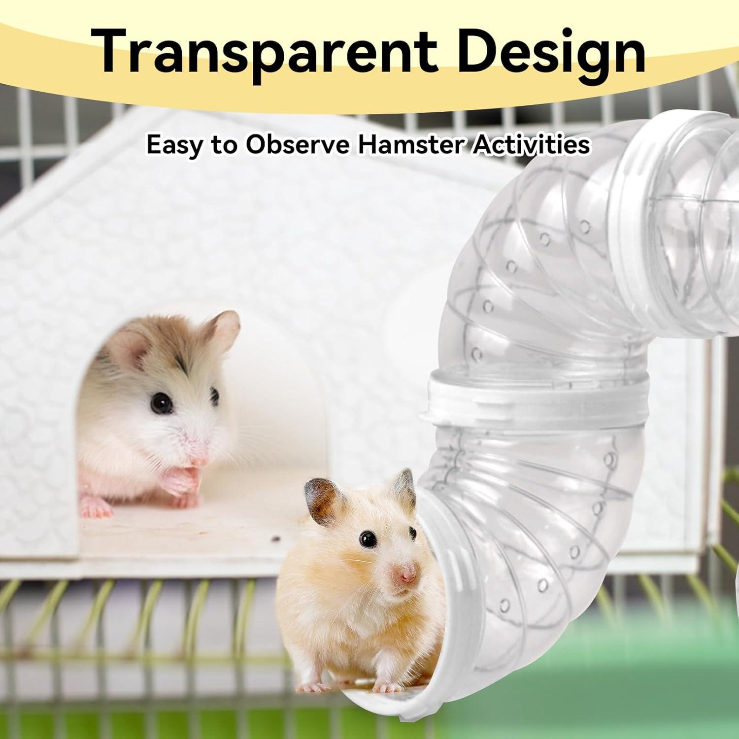 Juego de Tubos para Hámster MUYG 8 Piezas Accesorios DIY