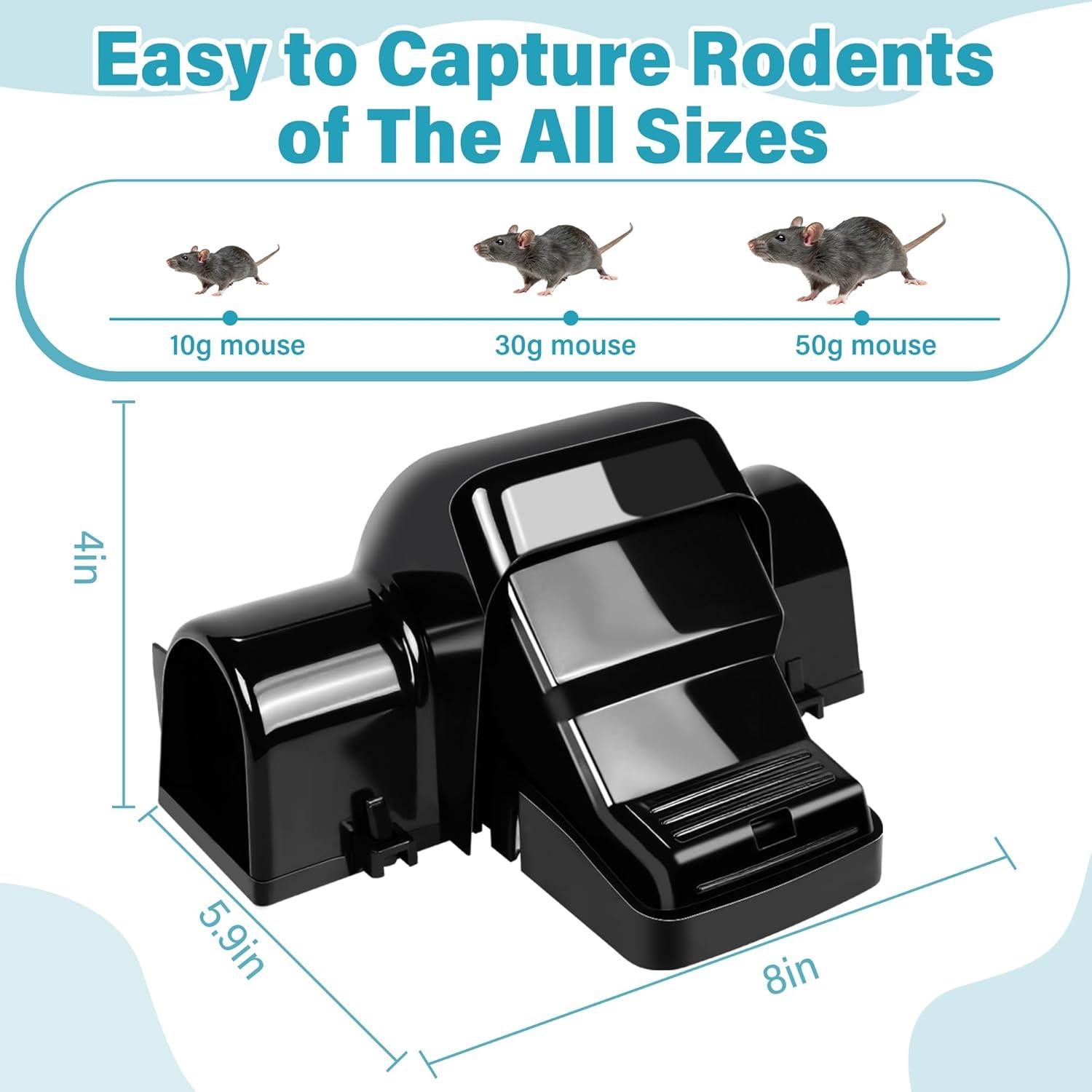 Trampas para Ratas Motrapso - Paquete de 4 Unidades Reutilizables