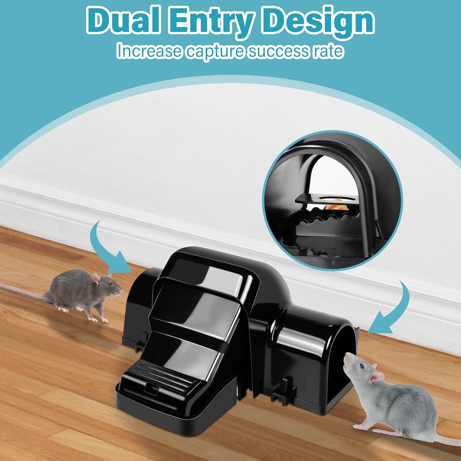 Trampas para Ratas Motrapso - Paquete de 4 Unidades Reutilizables