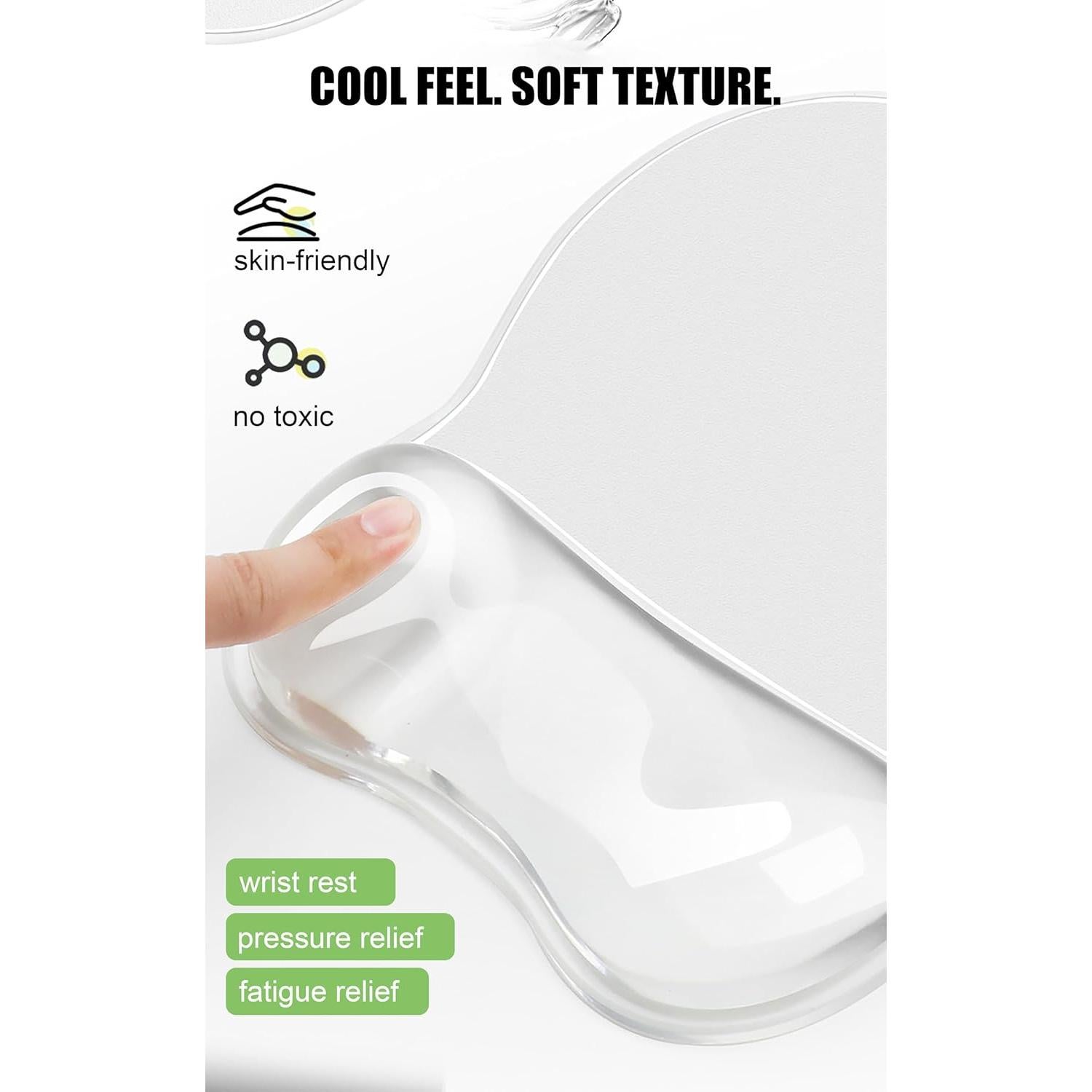 Alfombrilla de Ratón Ergonómica Aszqvd con Reposa Muñeca de Gel